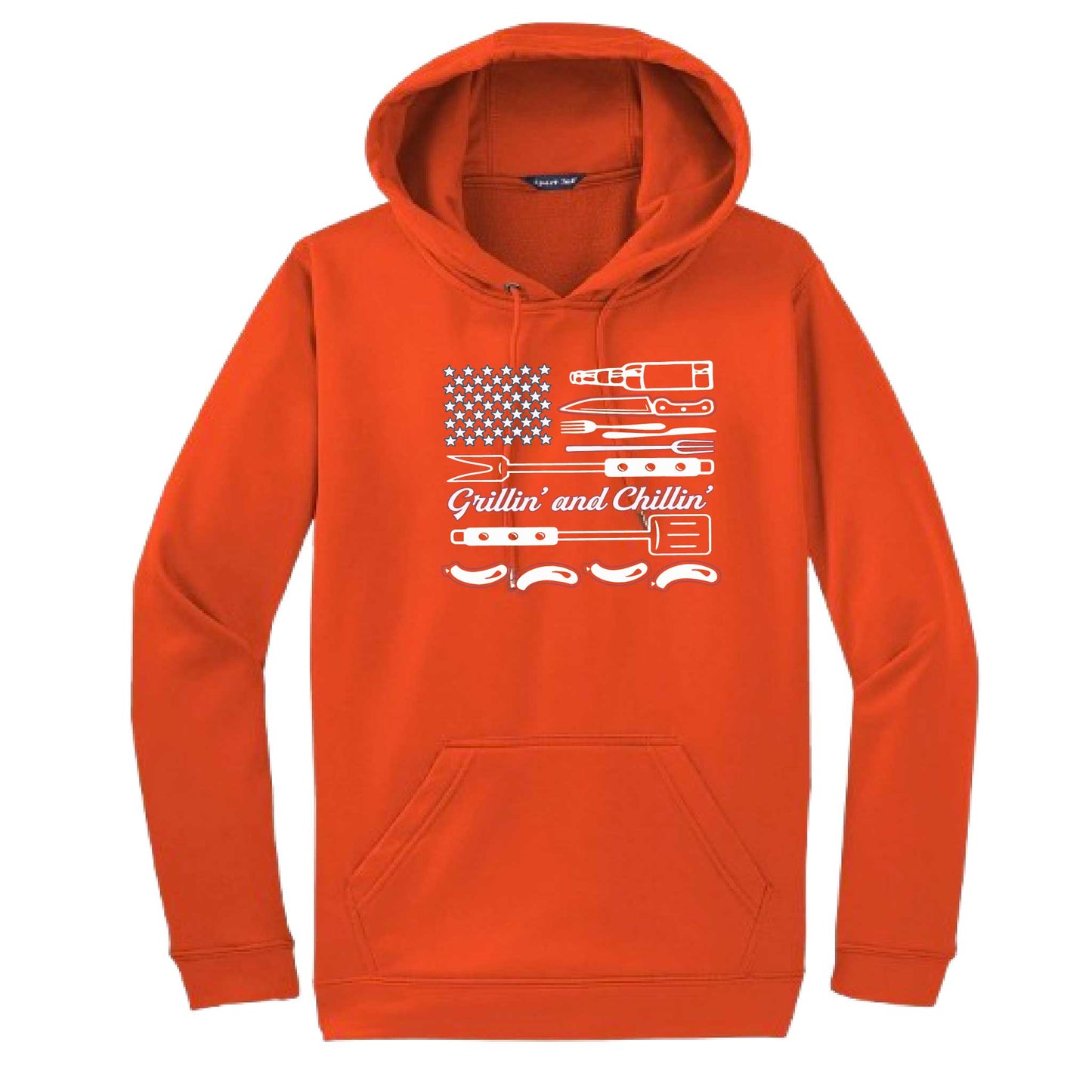 Grillin' and Chillin' | Unisex Hoodie Camping Sweatshirt | 50% Cotton/50% Polyester