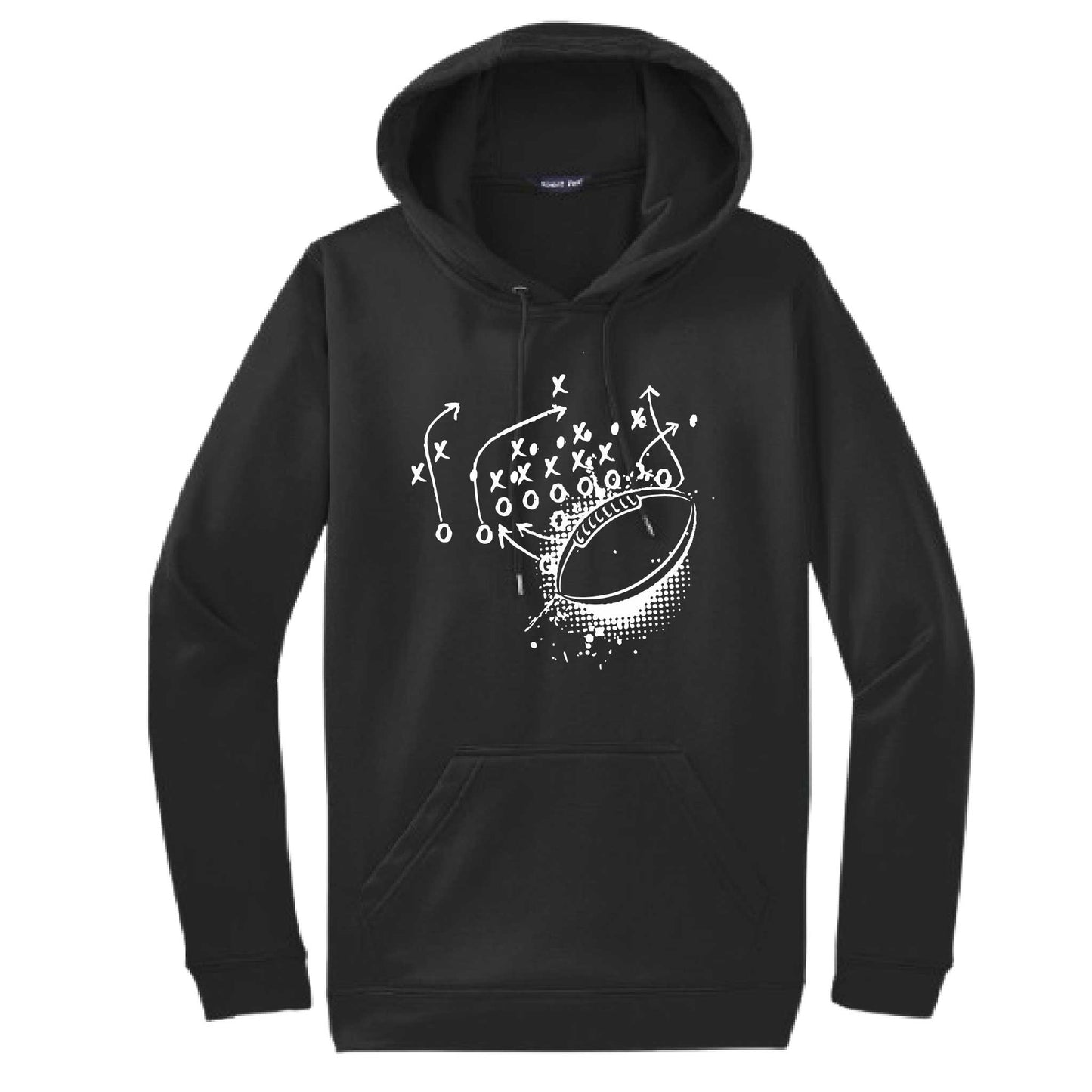 Football Playbook | Unisex Hoodie Football Sweatshirt | 50% Cotton/50% Polyester