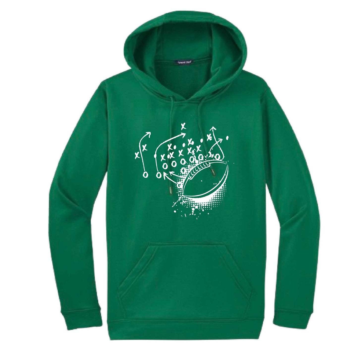 Football Playbook | Unisex Hoodie Football Sweatshirt | 50% Cotton/50% Polyester