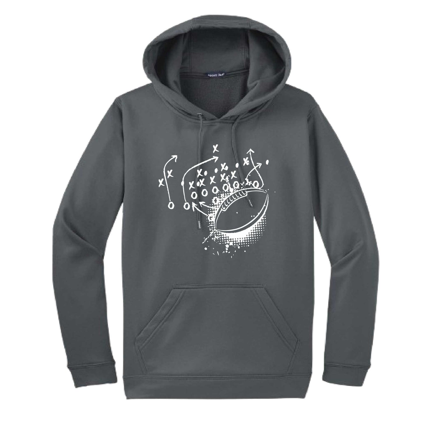 Football Playbook | Unisex Hoodie Football Sweatshirt | 50% Cotton/50% Polyester