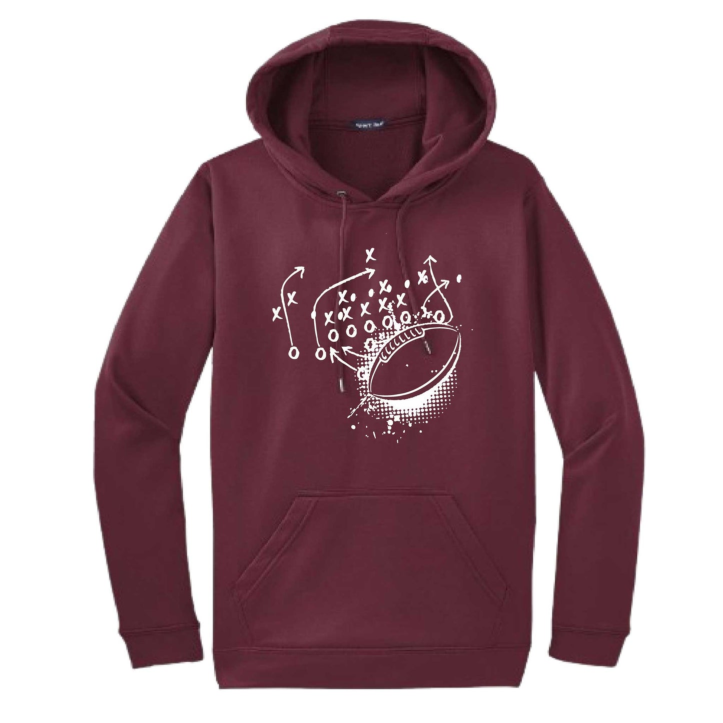 Football Playbook | Unisex Hoodie Football Sweatshirt | 50% Cotton/50% Polyester