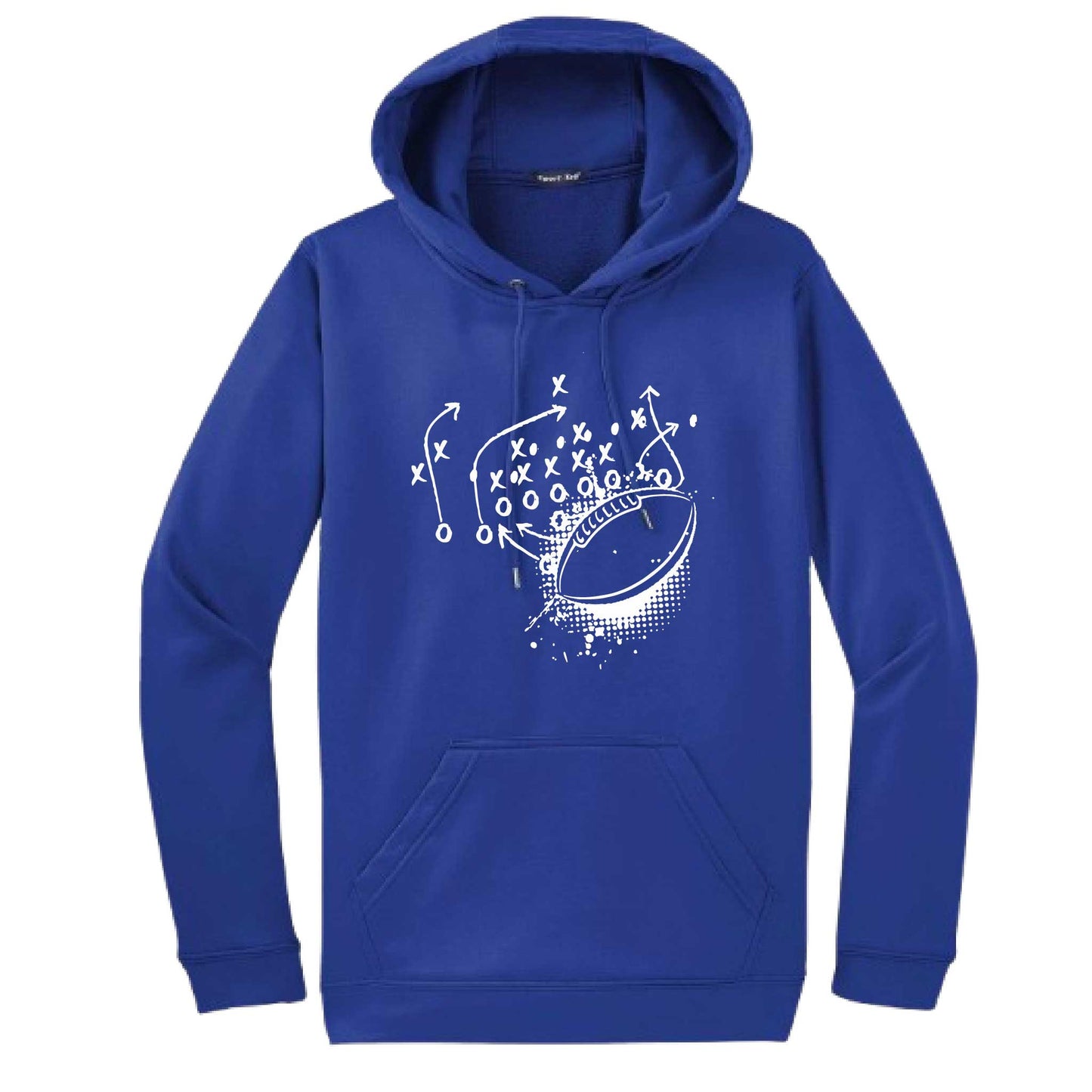 Football Playbook | Unisex Hoodie Football Sweatshirt | 50% Cotton/50% Polyester