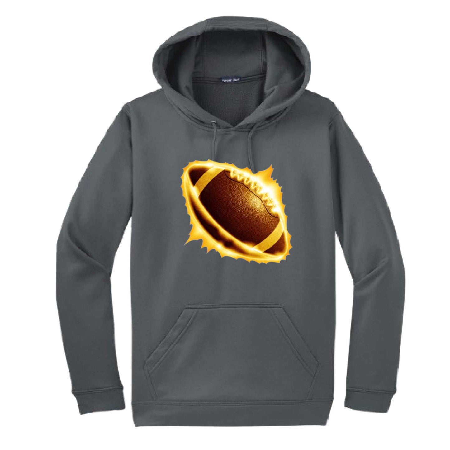 Radioactive Football | Unisex Hoodie Football Sweatshirt | 50% Cotton/50% Polyester