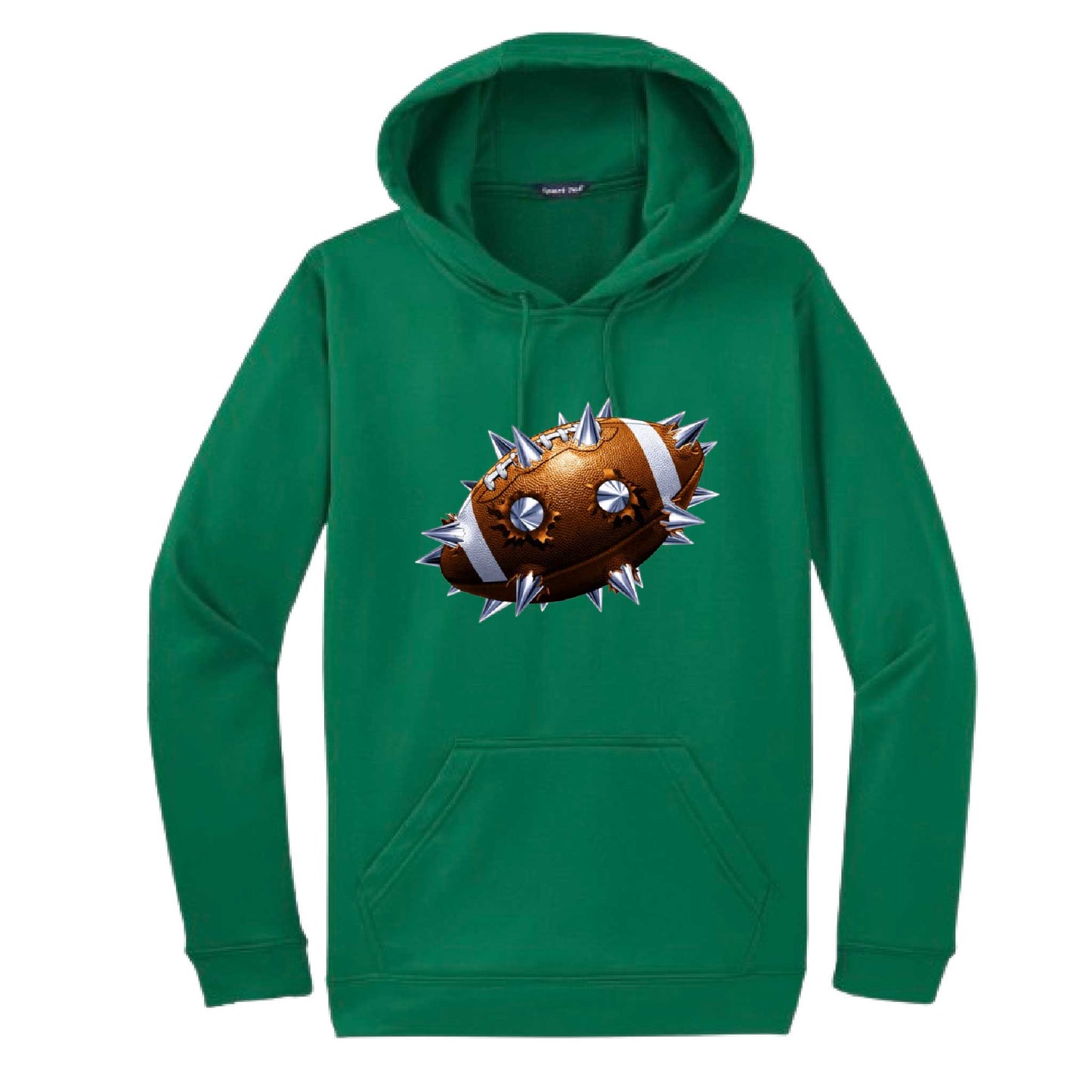 Spiked Football | Unisex Hoodie Football Sweatshirt | 50% Cotton/50% Polyester