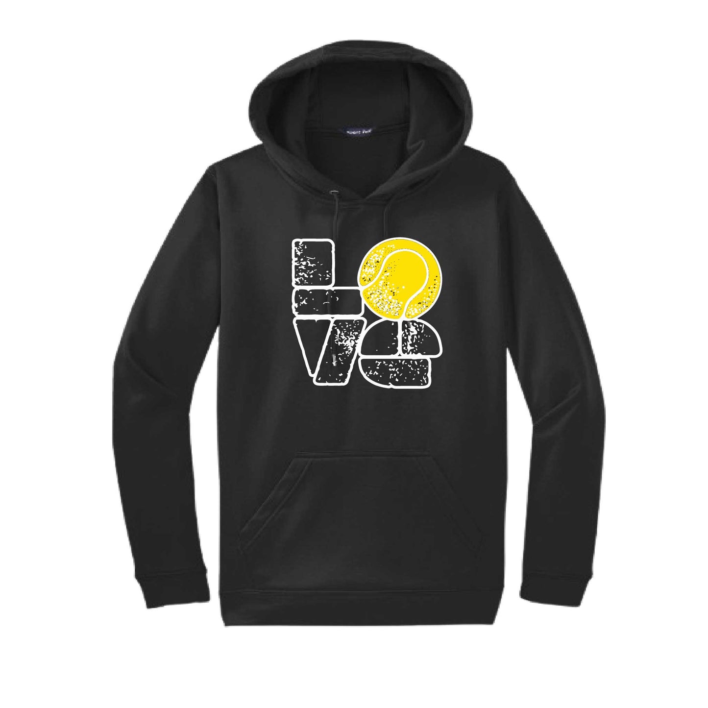 Love Stacked | Unisex Hoodie Athletic Tennis Sweatshirt | 50% Cotton/50% Polyester