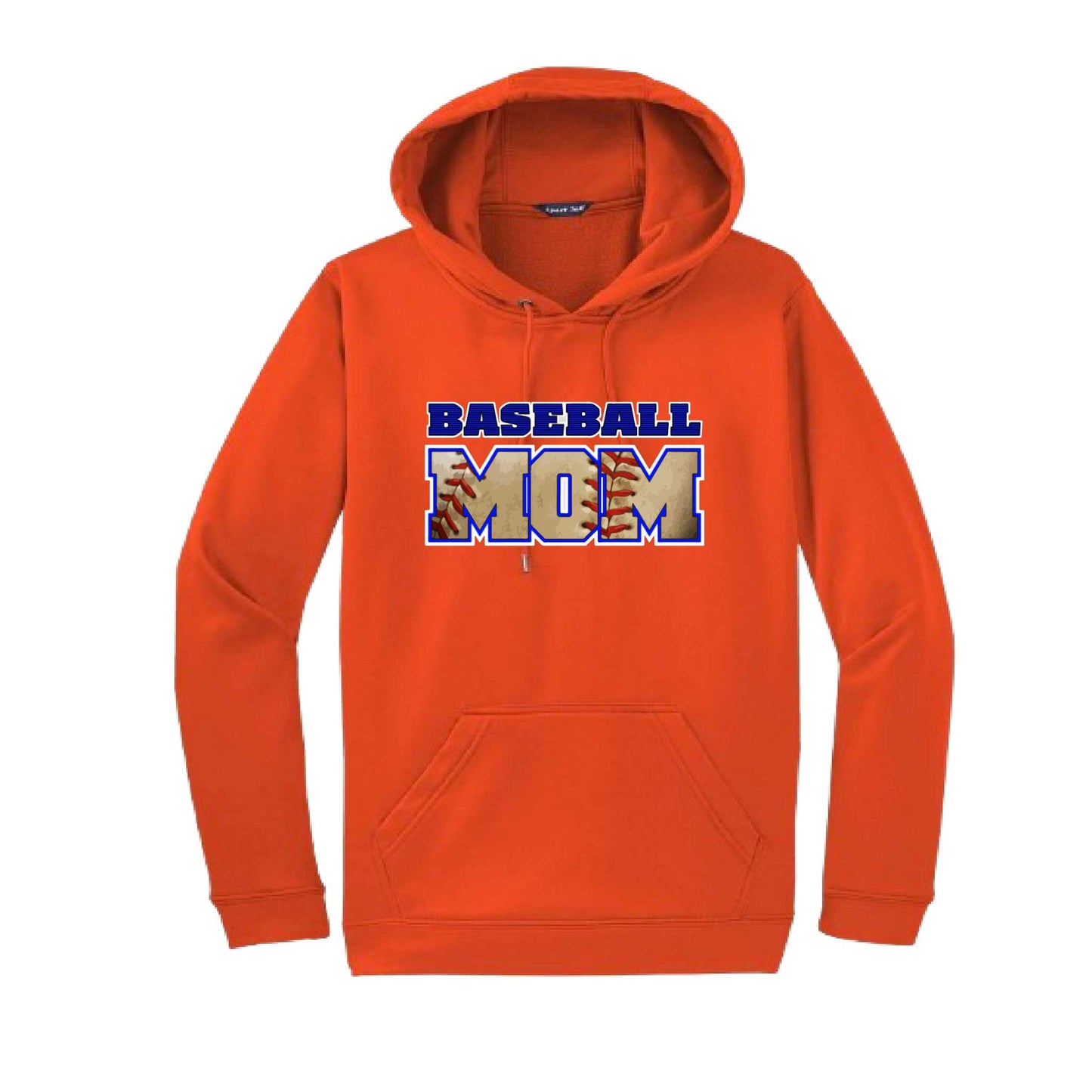 Baseball Mom | Unisex Hoodie Athletic Baseball Sweatshirt | 50% Cotton/50% Polyester
