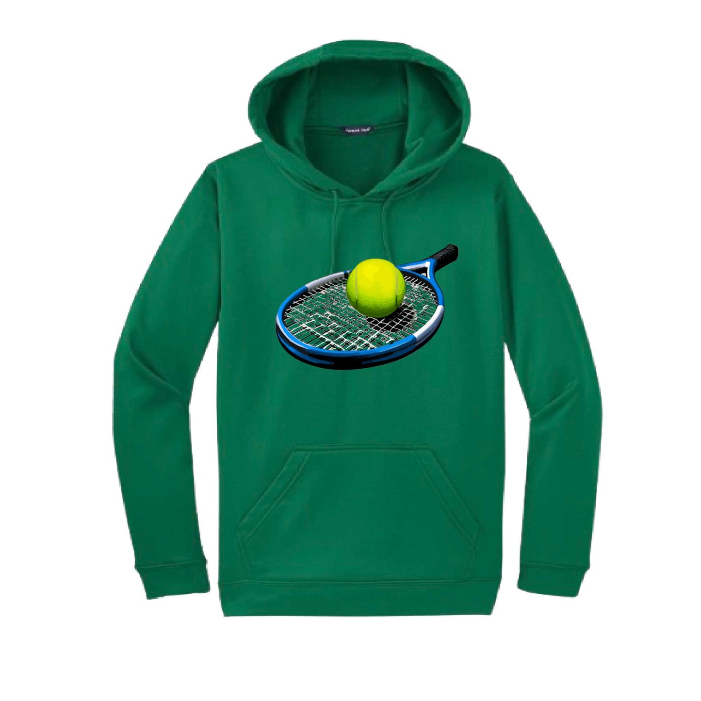 Tennis Racquet and Ball | Unisex Hoodie Athletic Tennis Sweatshirt | 50% Cotton/50% Polyester