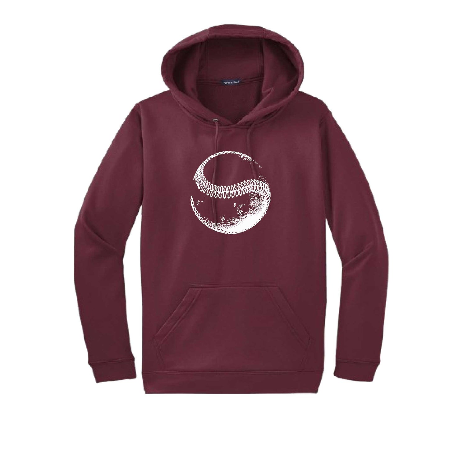 Retro Curveball | Unisex Hoodie Athletic Baseball Sweatshirt | 50% Cotton/50% Polyester
