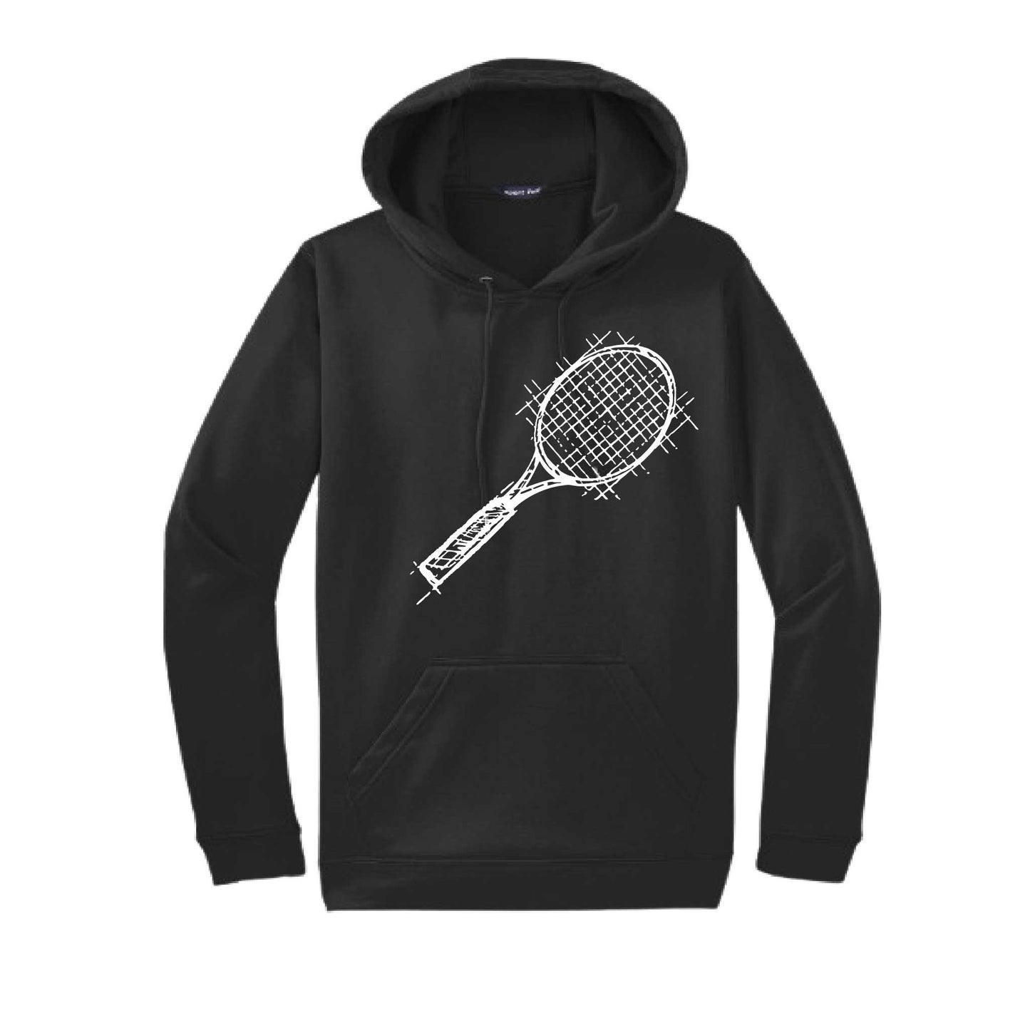Retro Tennis | Unisex Hoodie Athletic Tennis Sweatshirt | 50% Cotton/50% Polyester