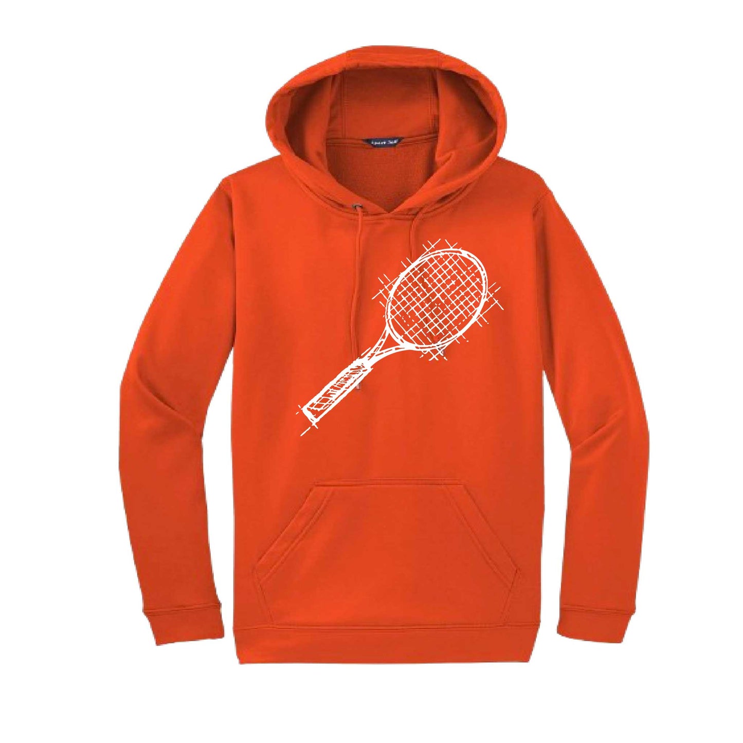 Retro Tennis | Unisex Hoodie Athletic Tennis Sweatshirt | 50% Cotton/50% Polyester