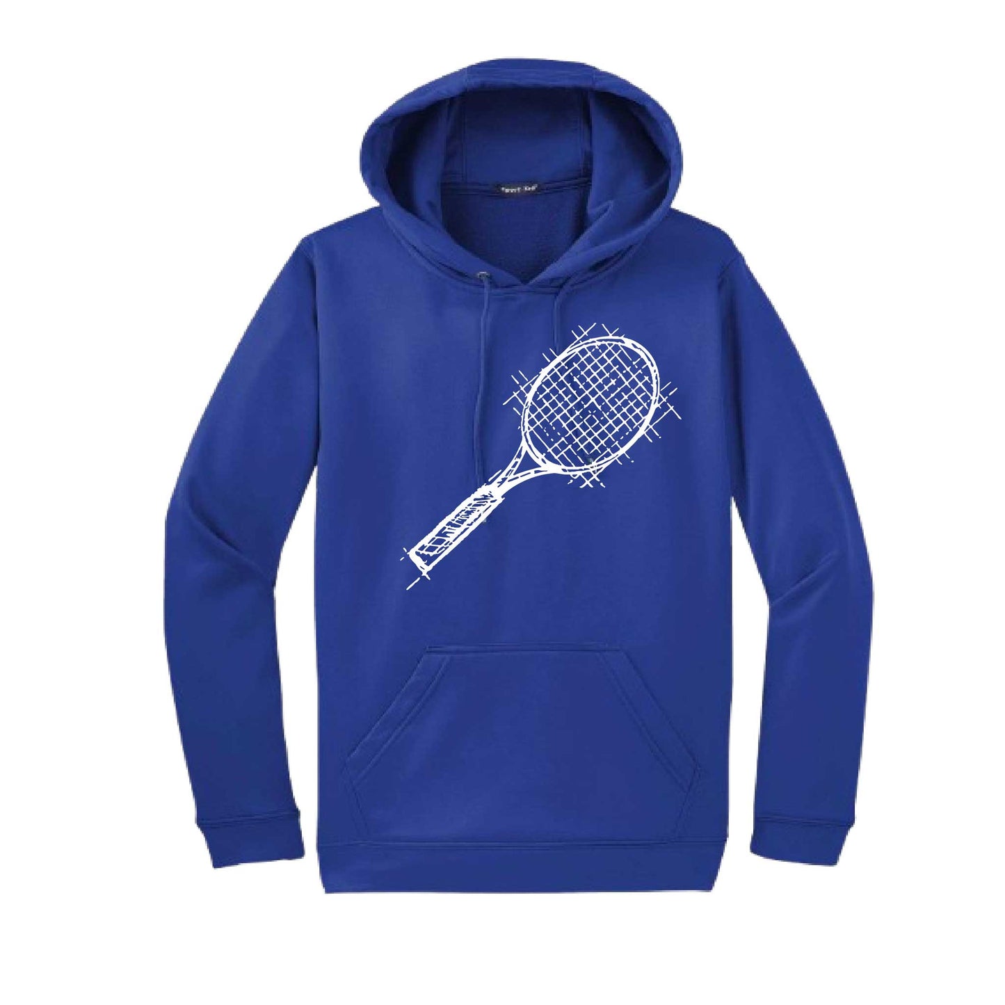 Retro Tennis | Unisex Hoodie Athletic Tennis Sweatshirt | 50% Cotton/50% Polyester