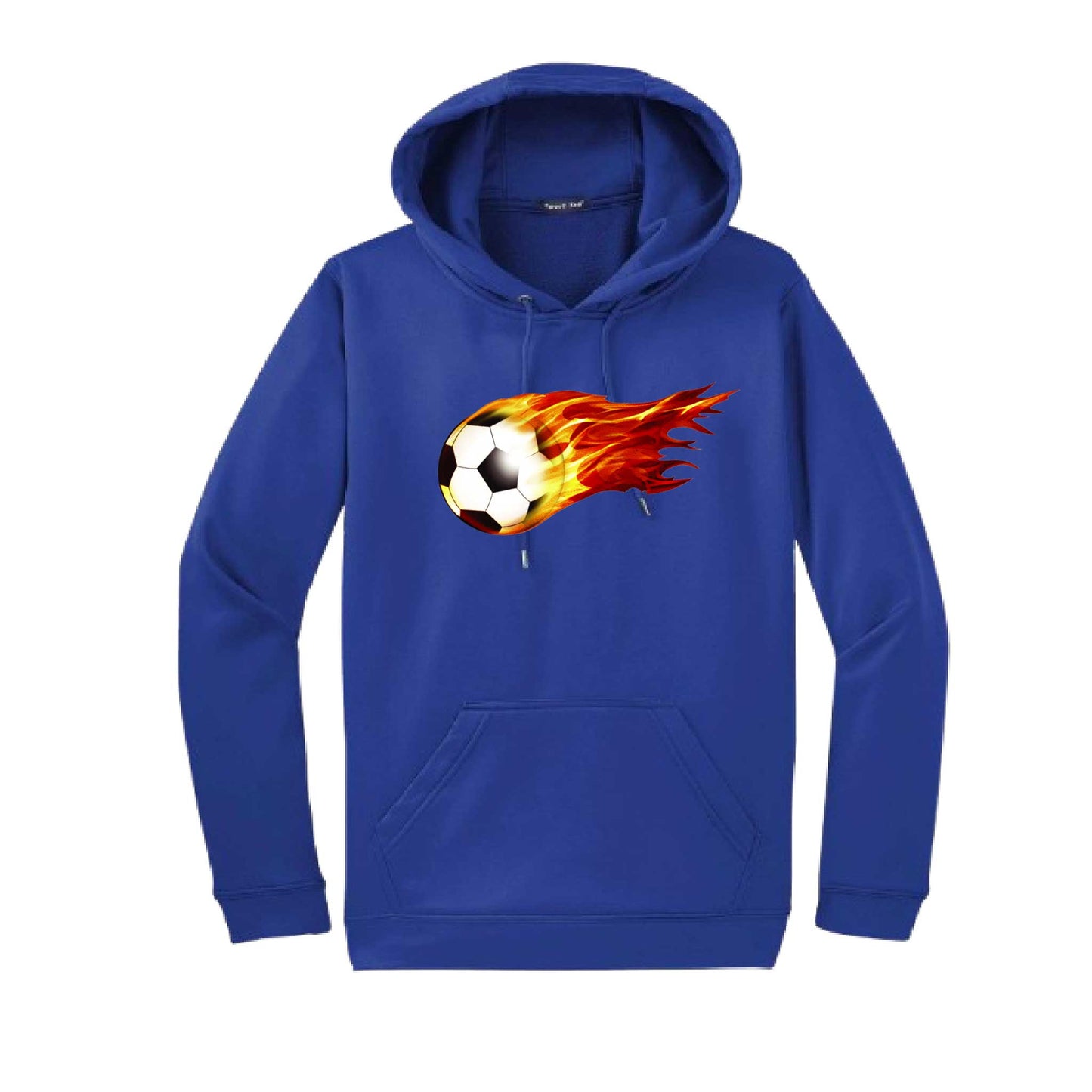 On Fire Soccer | Unisex Hoodie Athletic Soccer Sweatshirt | 50% Cotton/50% Polyester
