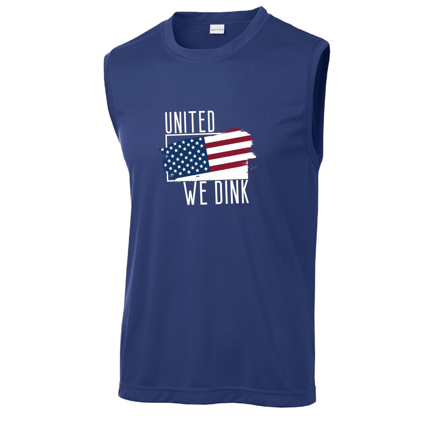 United We Dink | Men's Sleeveless Athletic Performance T-Shirt | 100% Polyester