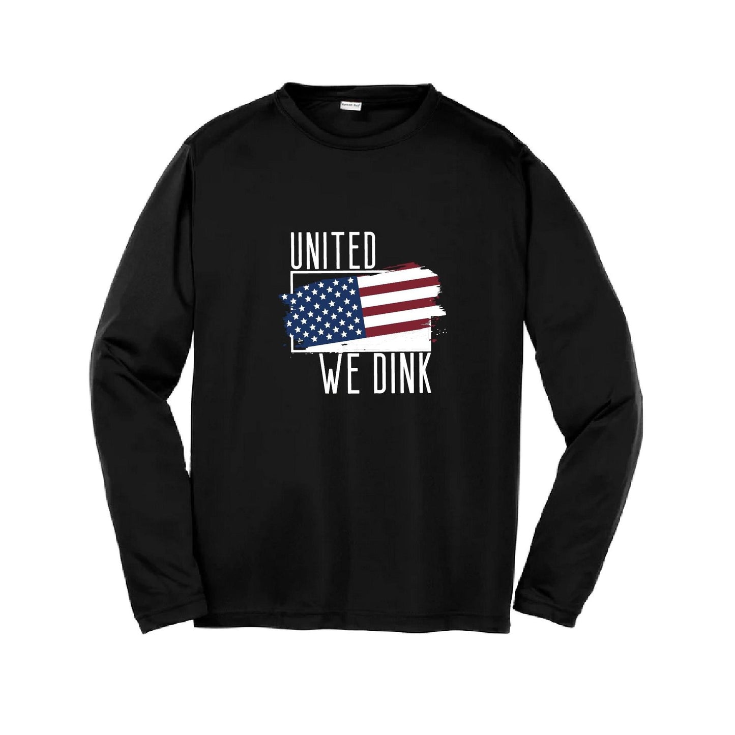 United We Dink | Youth Long Sleeve Pickleball Performance T-Shirts | 100% Polyester