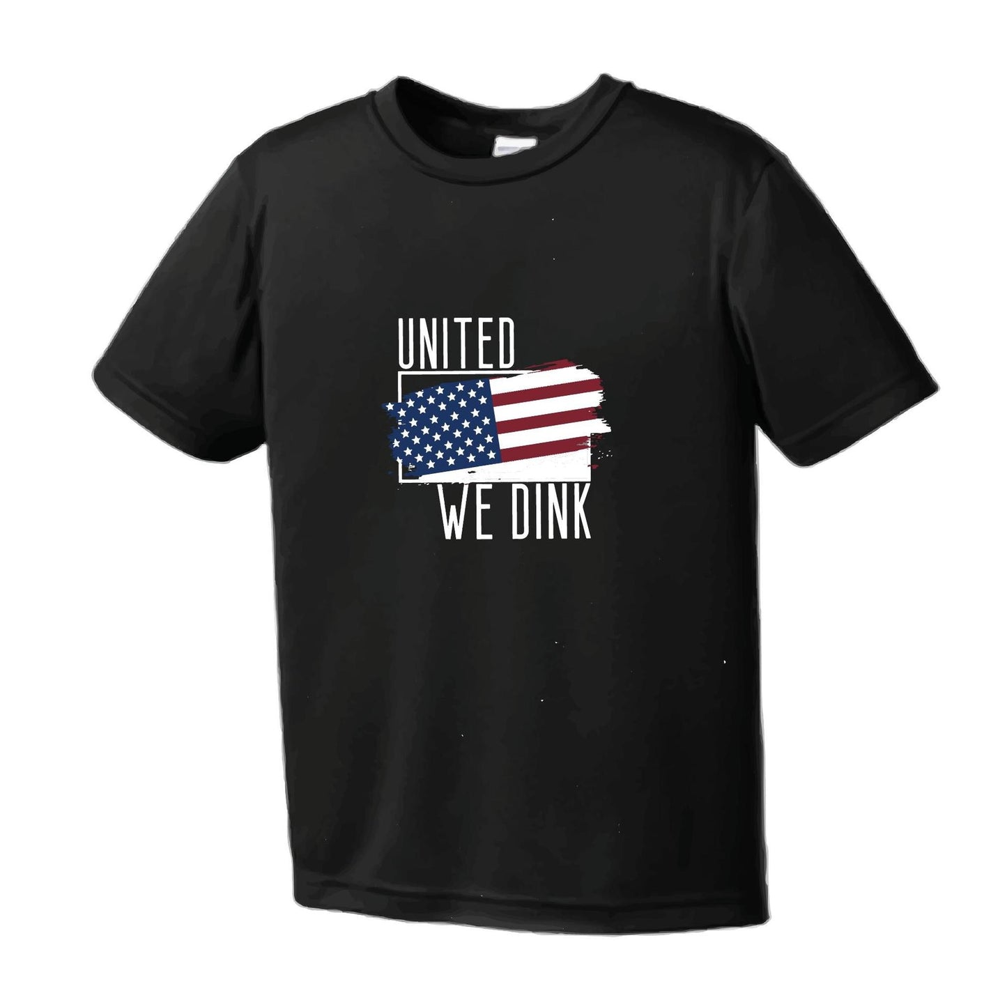 United We Dink | Youth Short Sleeve Pickleball Performance T-Shirts | 100% Polyester