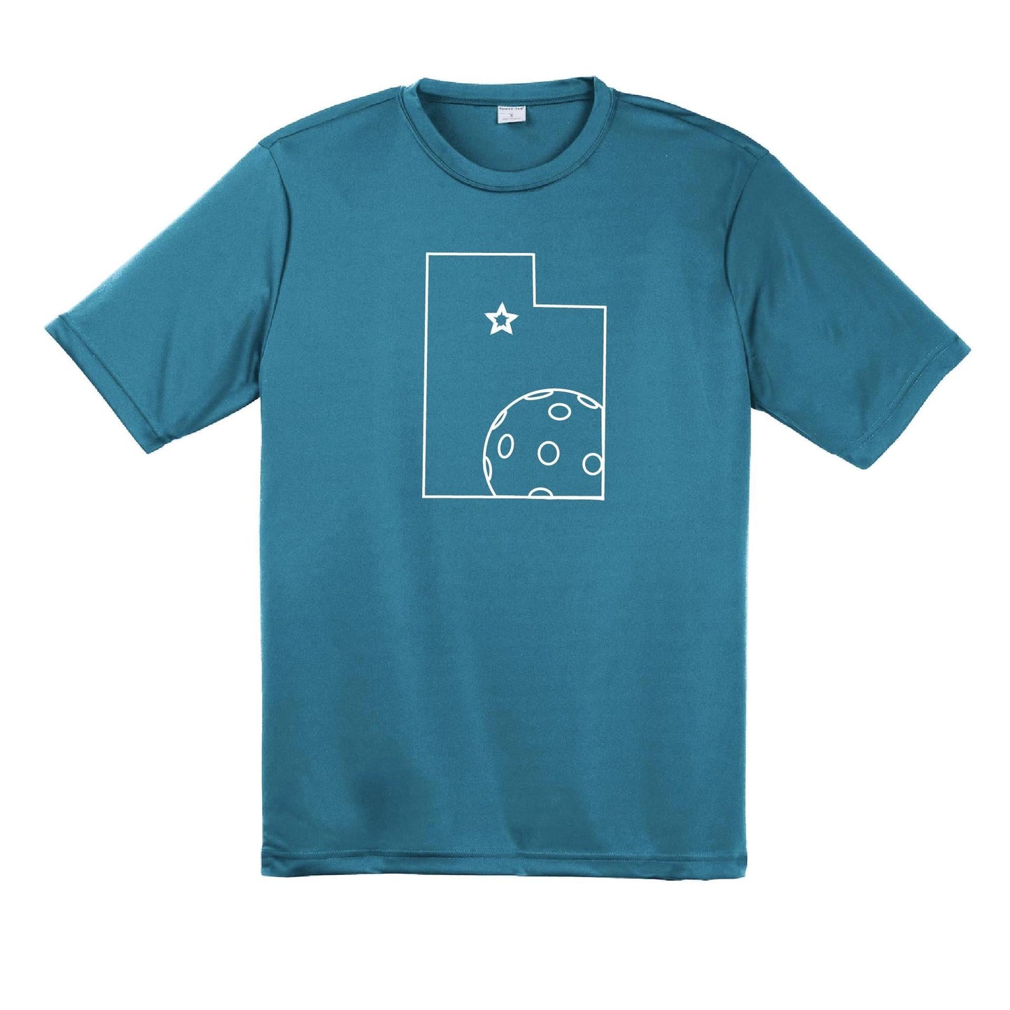 Utah With Pickleballs | Men's Short Sleeve Athletic Shirt | 100% Polyester