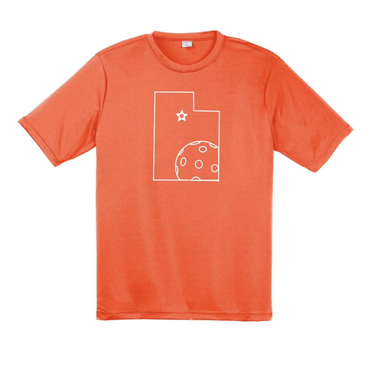 Utah With Pickleballs | Men's Short Sleeve Athletic Shirt | 100% Polyester