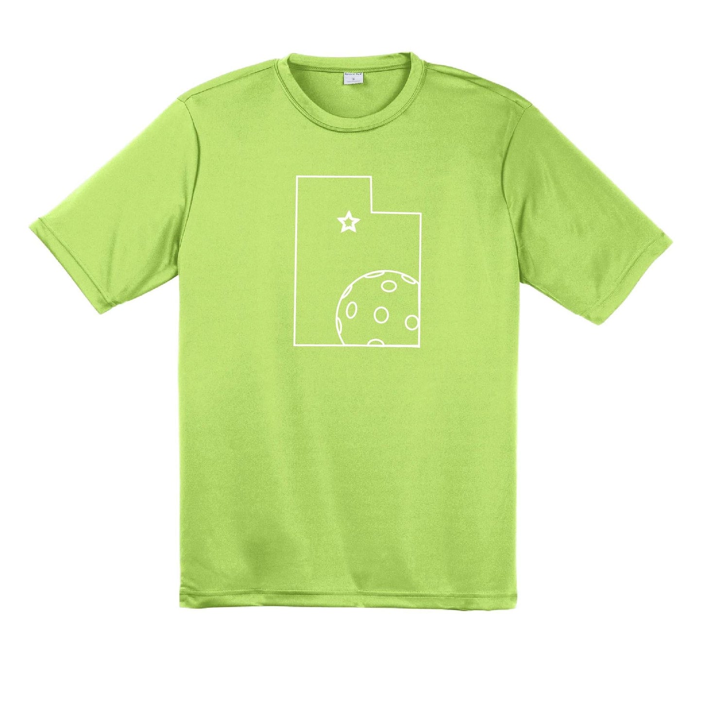 Utah With Pickleballs | Men's Short Sleeve Athletic Shirt | 100% Polyester