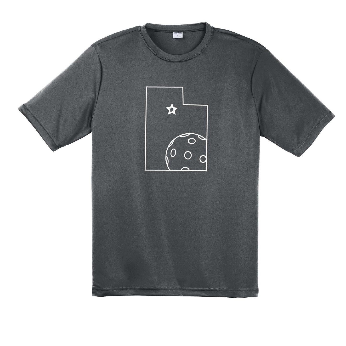 Utah With Pickleballs | Men's Short Sleeve Athletic Shirt | 100% Polyester