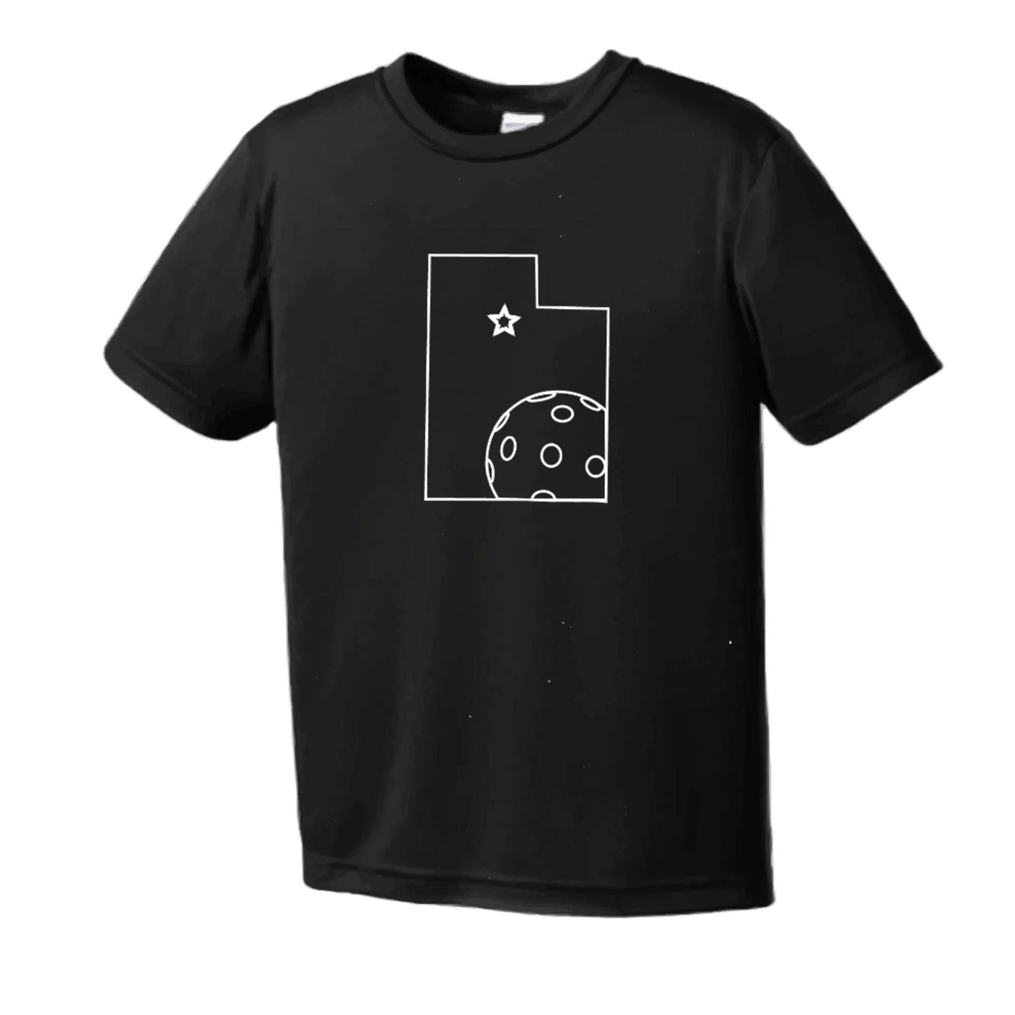 Utah With Pickleballs | Men's Short Sleeve Athletic Shirt | 100% Polyester