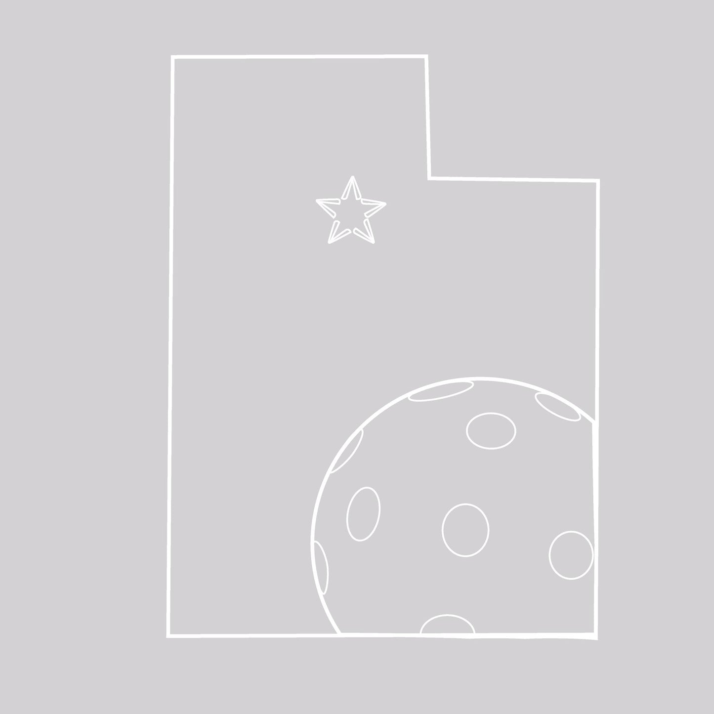Utah With Pickleballs | Youth Long Sleeve Pickleball Performance T-Shirt | 100% Polyester