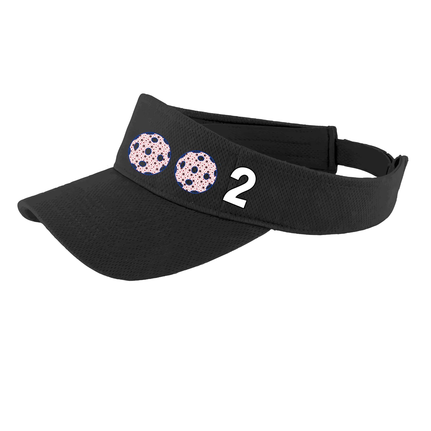 002 (Customizable 10 Pickleball Colors) | Pickleball Visors | Moisture Wicking 100% Polyester