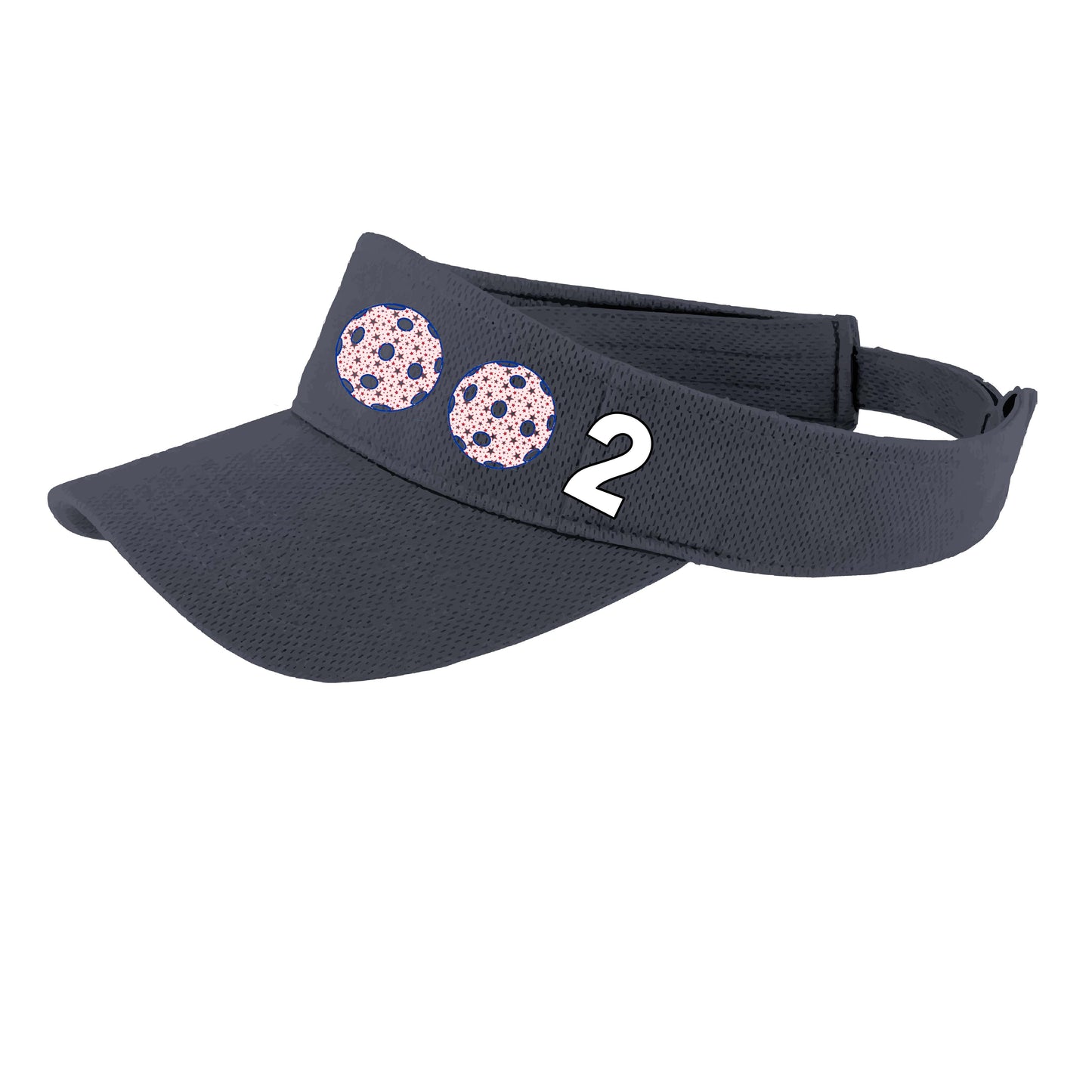 002 (Customizable 10 Pickleball Colors) | Pickleball Visors | Moisture Wicking 100% Polyester