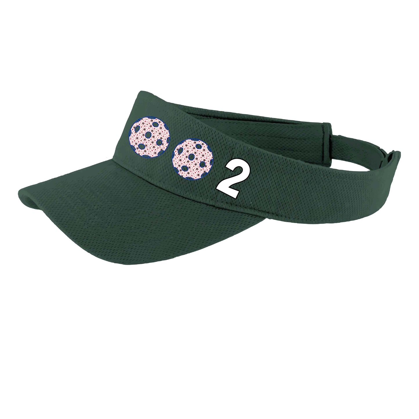 002 (Customizable 10 Pickleball Colors) | Pickleball Visors | Moisture Wicking 100% Polyester