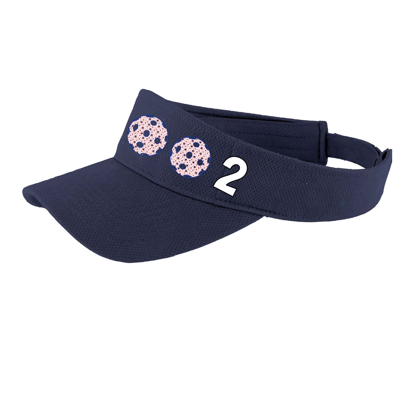 002 (Customizable 10 Pickleball Colors) | Pickleball Visors | Moisture Wicking 100% Polyester