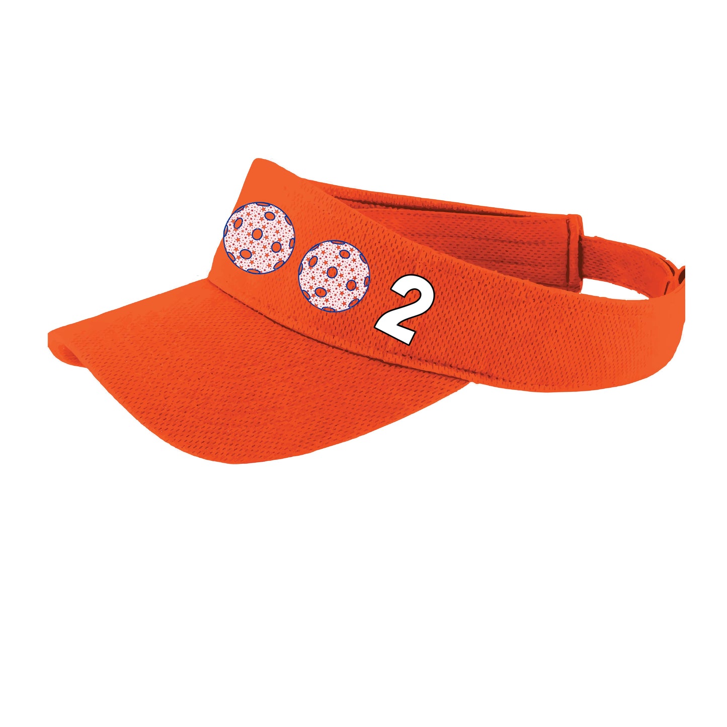 002 (Customizable 10 Pickleball Colors) | Pickleball Visors | Moisture Wicking 100% Polyester