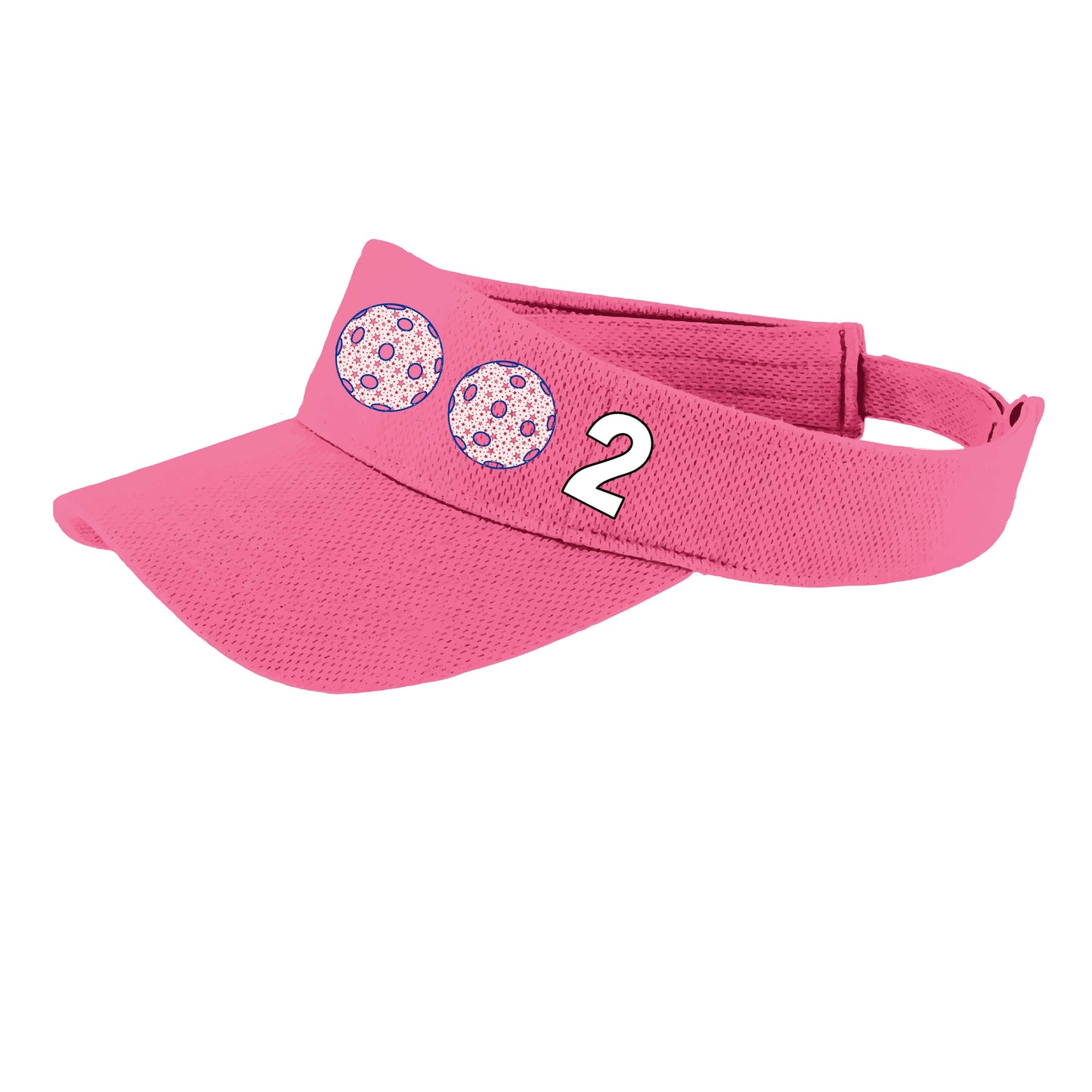 002 (Customizable 10 Pickleball Colors) | Pickleball Visors | Moisture Wicking 100% Polyester