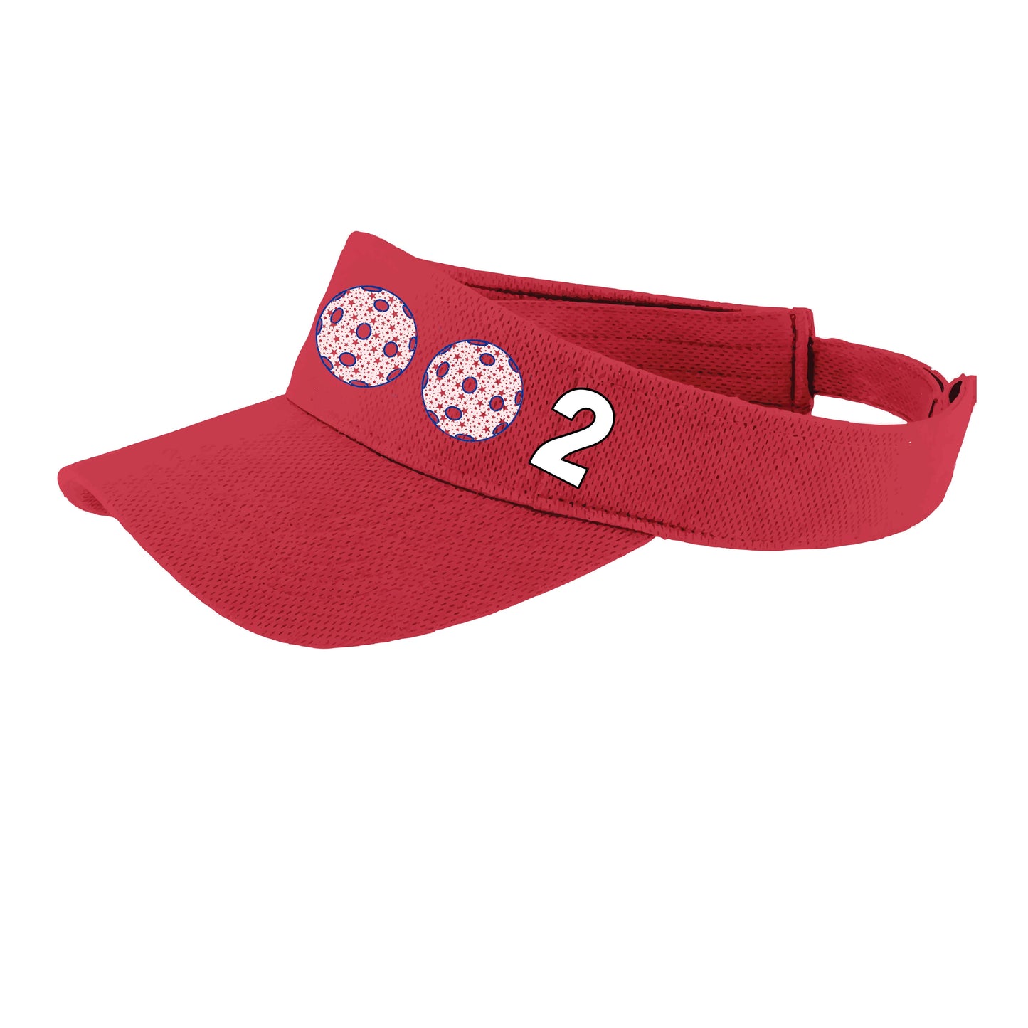 002 (Customizable 10 Pickleball Colors) | Pickleball Visors | Moisture Wicking 100% Polyester