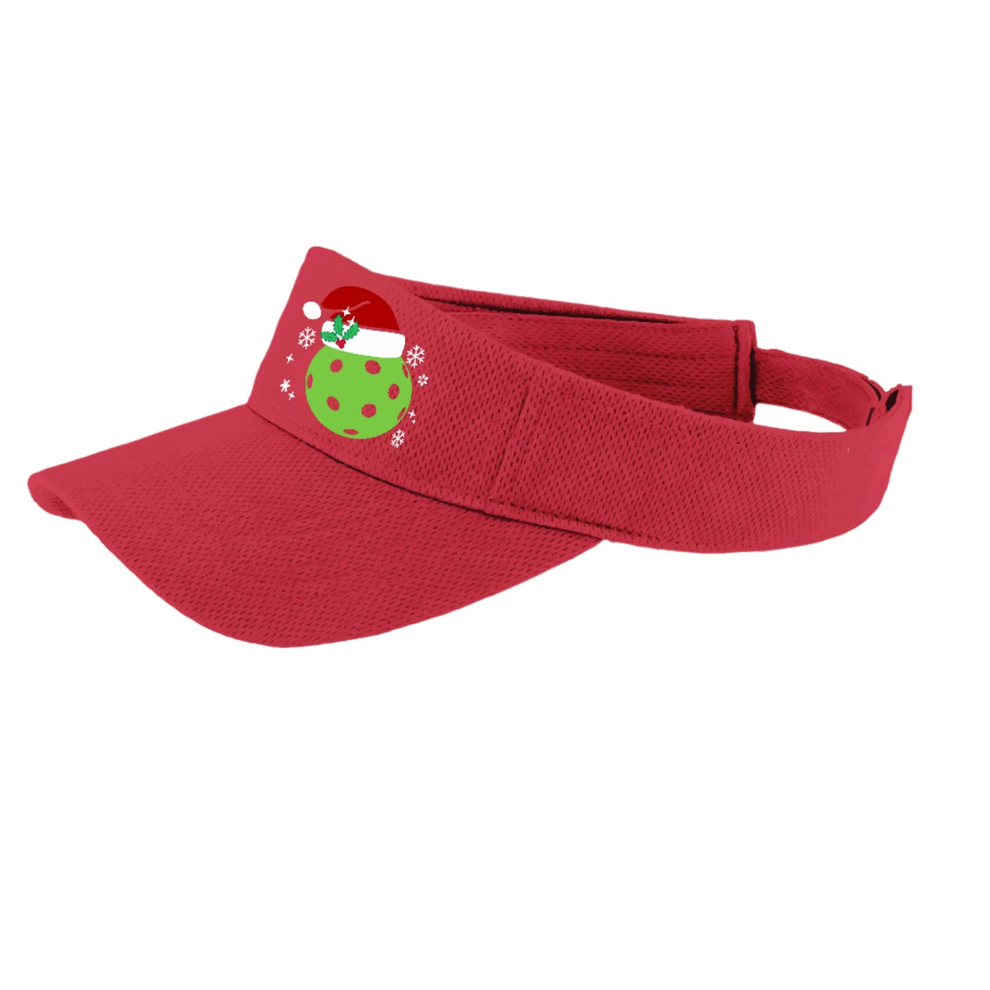 Santa Hat | Pickleball Visors | Moisture Wicking 100% Polyester