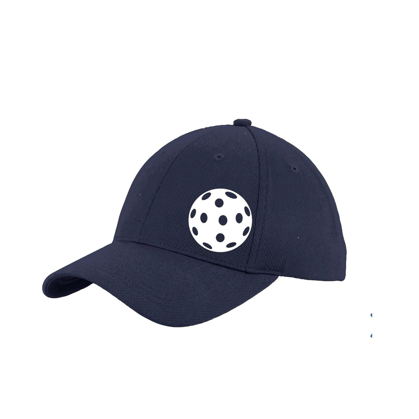 White Pickleball (Customizable) | Pickleball Hat | Moisture-Wicking 100% Polyester