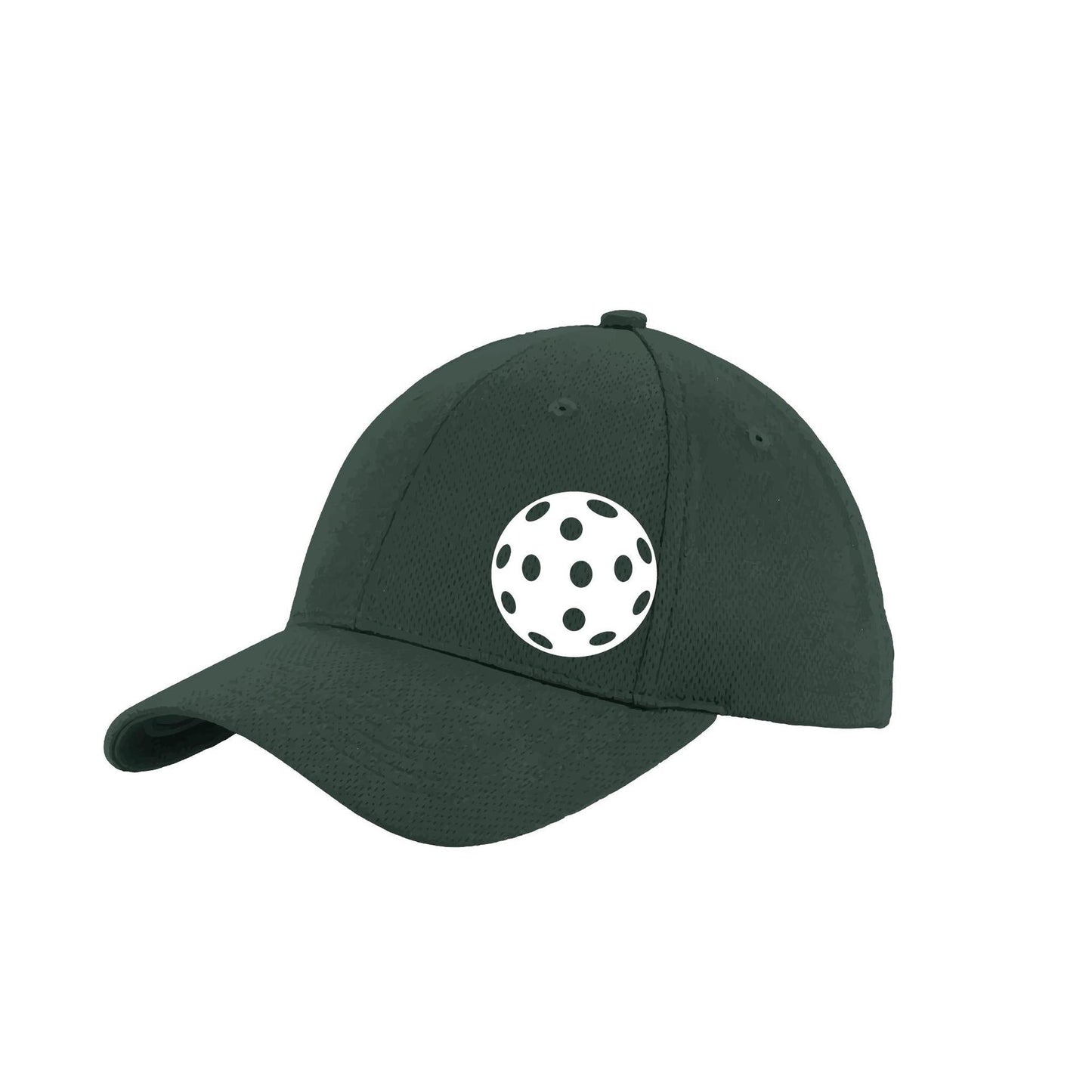 White Pickleball (Customizable) | Pickleball Hat | Moisture-Wicking 100% Polyester