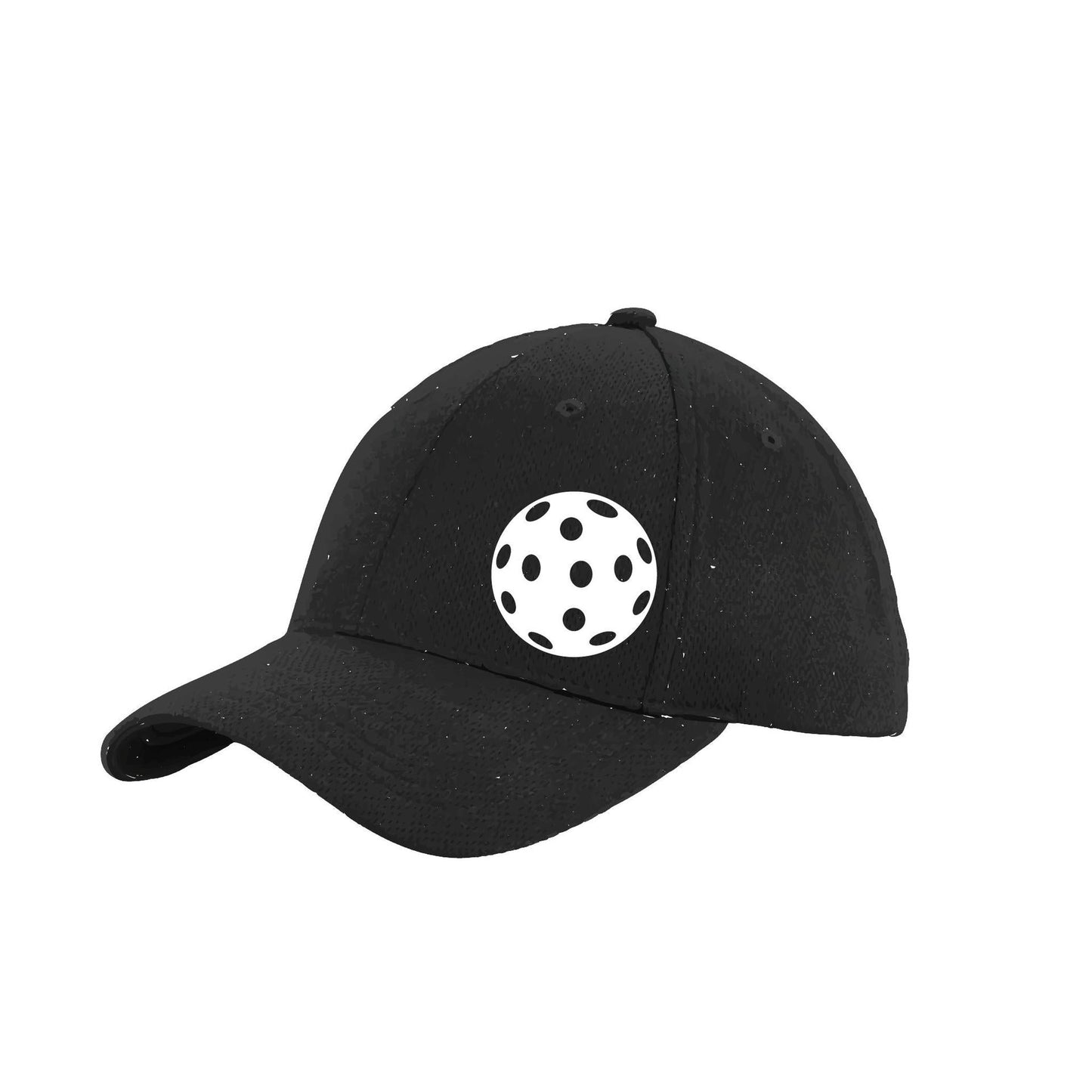 White Pickleball (Customizable) | Pickleball Hat | Moisture-Wicking 100% Polyester