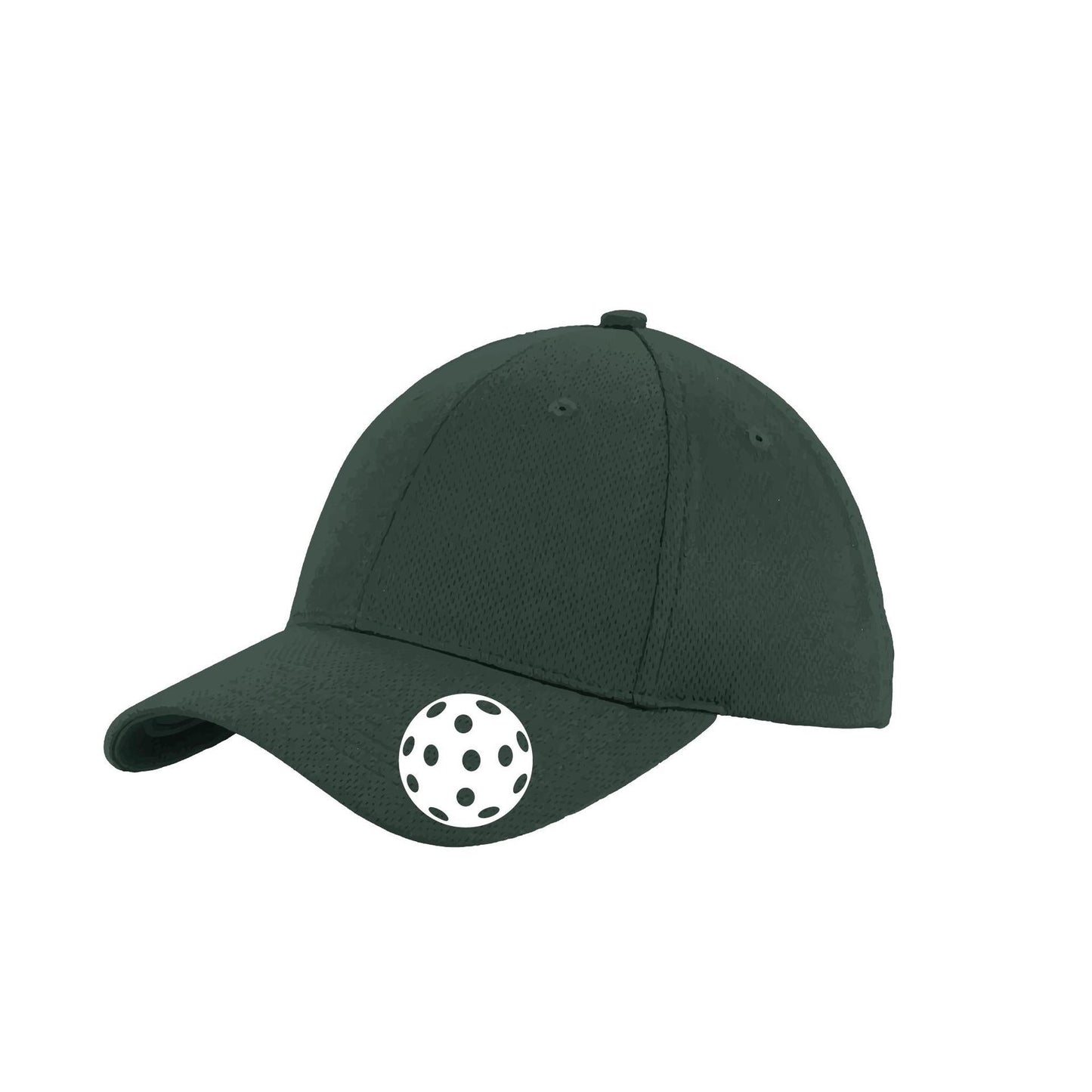White Pickleball (Customizable) | Pickleball Hat | Moisture-Wicking 100% Polyester