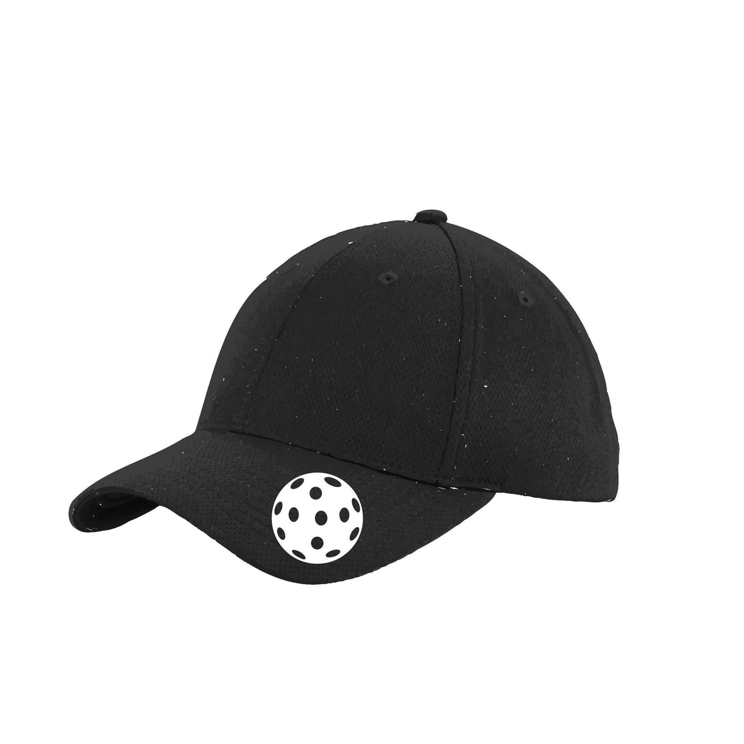 White Pickleball (Customizable) | Pickleball Hat | Moisture-Wicking 100% Polyester