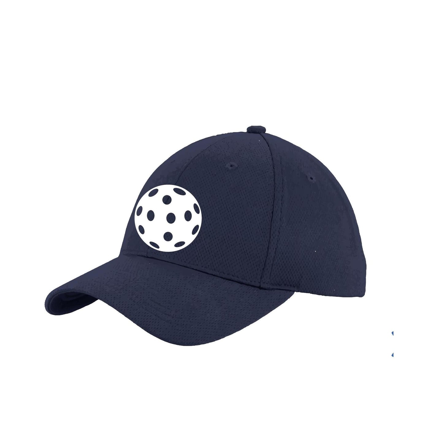 White Pickleball (Customizable) | Pickleball Hat | Moisture-Wicking 100% Polyester