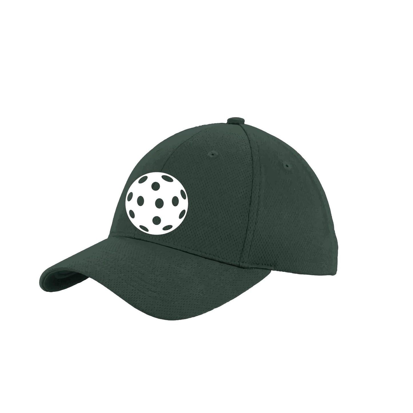 White Pickleball (Customizable) | Pickleball Hat | Moisture-Wicking 100% Polyester