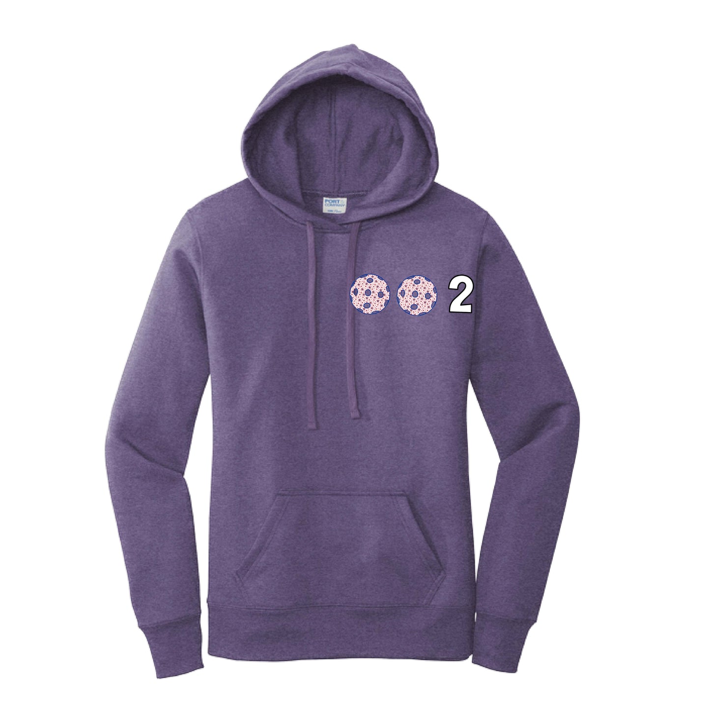 002 (Customizable 10 Pickleball Colors) | Women’s Fitted Hoodie Pickleball Sweatshirt | 50% Cotton 50% Poly Fleece
