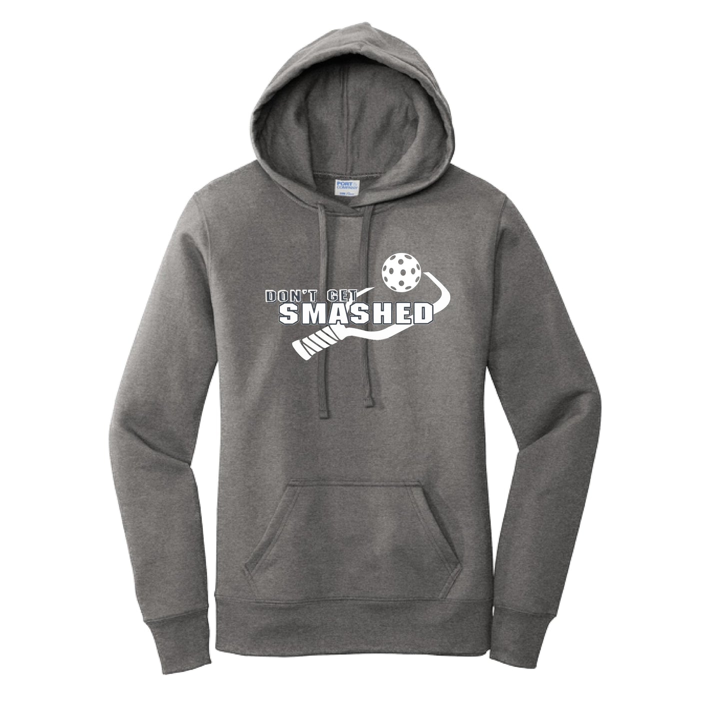 Don't Get Smashed Customizable (Pickleballs White Green Yellow) | Women’s Fitted Hoodie Pickleball Sweatshirt | 50% Cotton 50% Poly Fleece