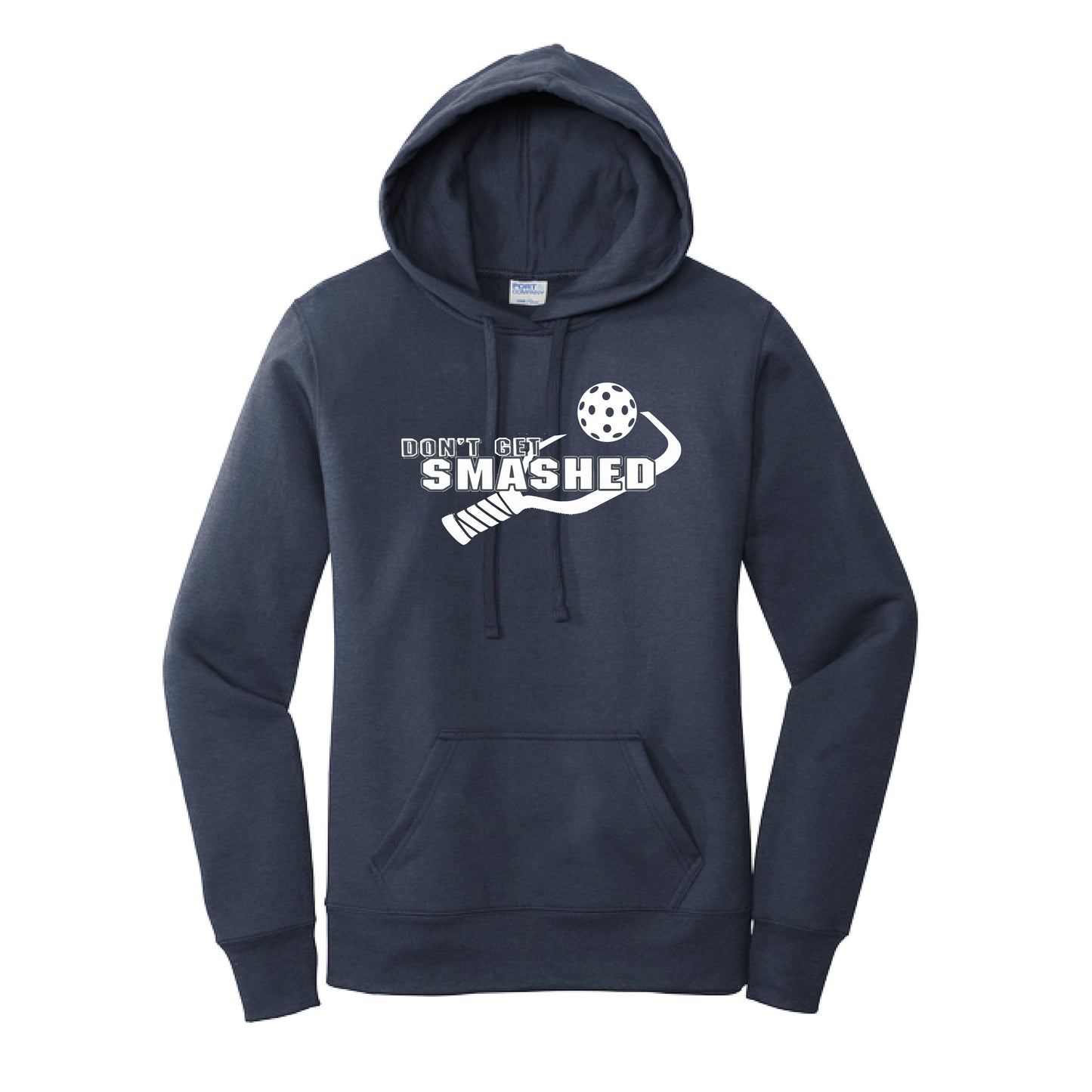 Don't Get Smashed Customizable (Pickleballs White Green Yellow) | Women’s Fitted Hoodie Pickleball Sweatshirt | 50% Cotton 50% Poly Fleece