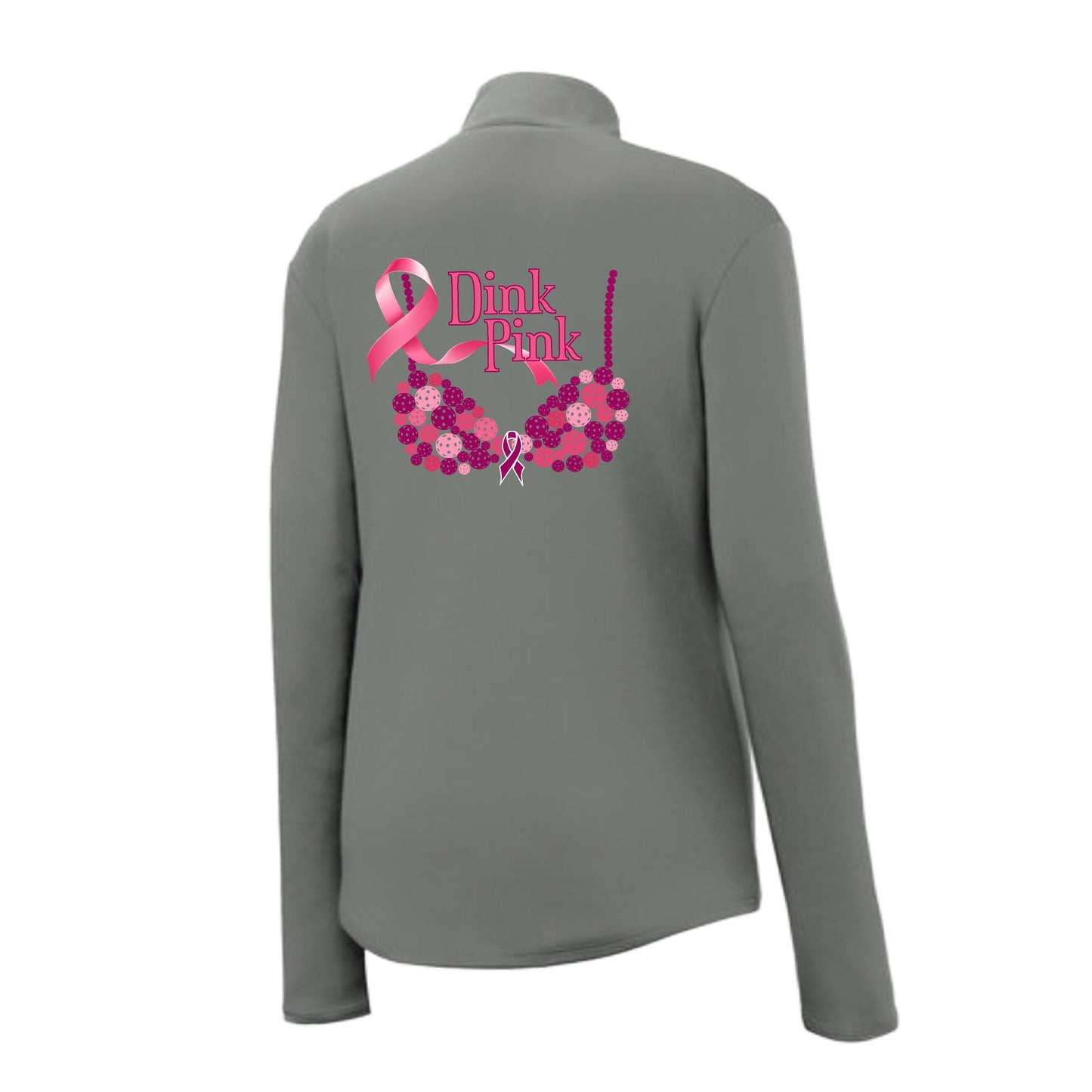 Dink Pink | Women's 1/4 Zip Pickleball Pullover | 100% Polyester