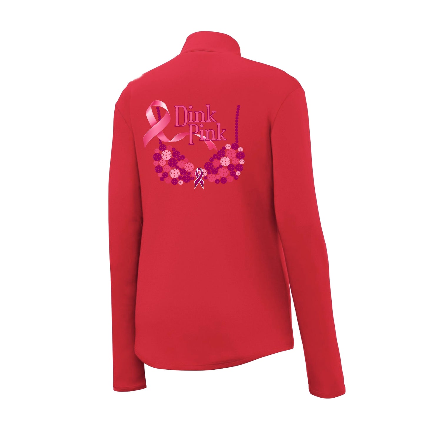 Dink Pink | Women's 1/4 Zip Pickleball Pullover | 100% Polyester