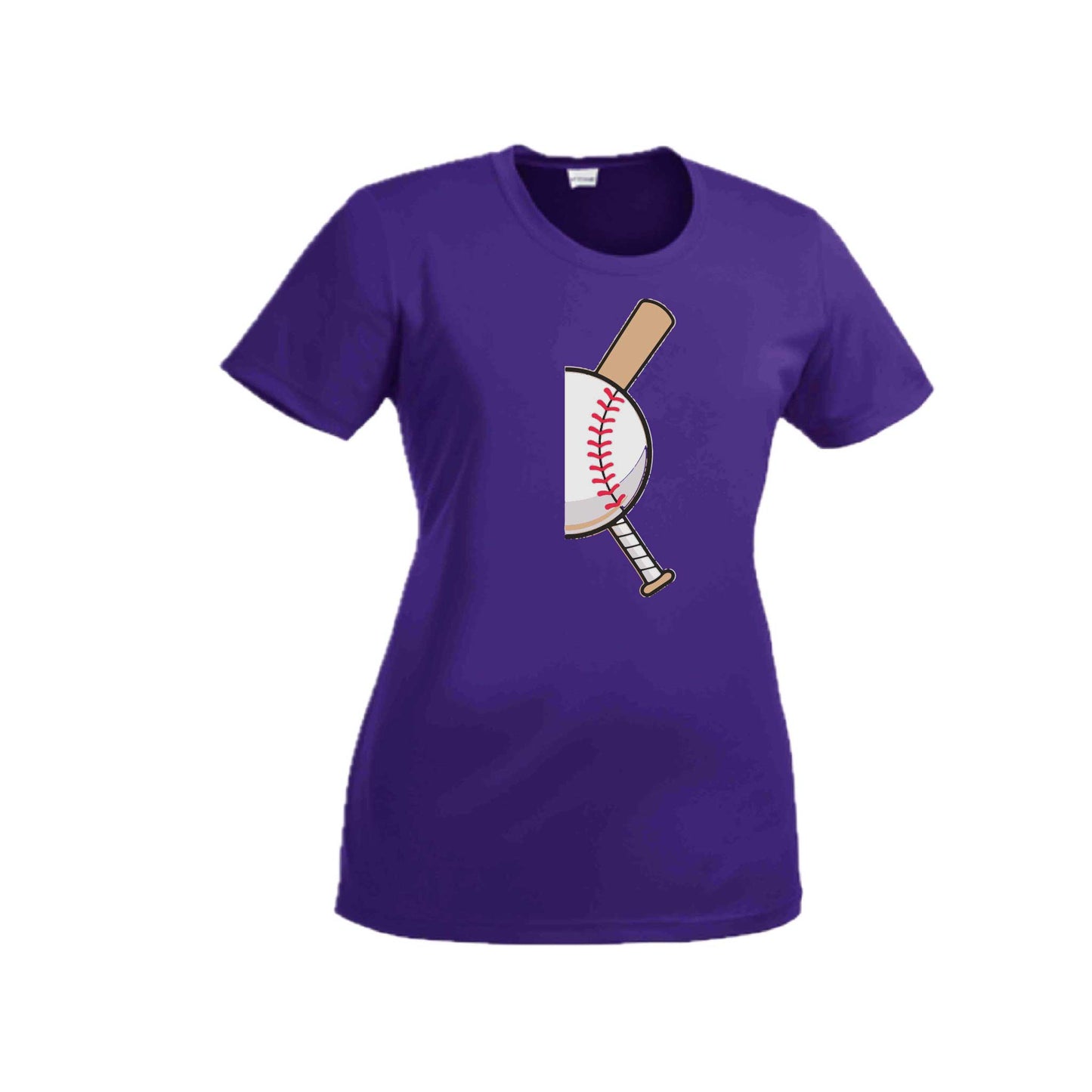 Curveball | Women’s Short Sleeve Crewneck Baseball T-Shirts | 100% Polyester