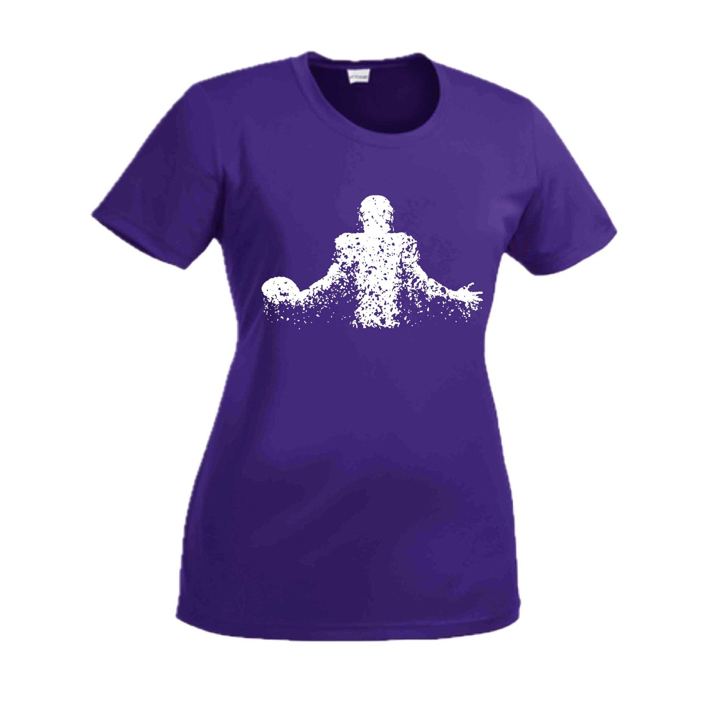 Coming Alive Football | Women’s Short Sleeve Crewneck Football T-Shirts | 100% Polyester