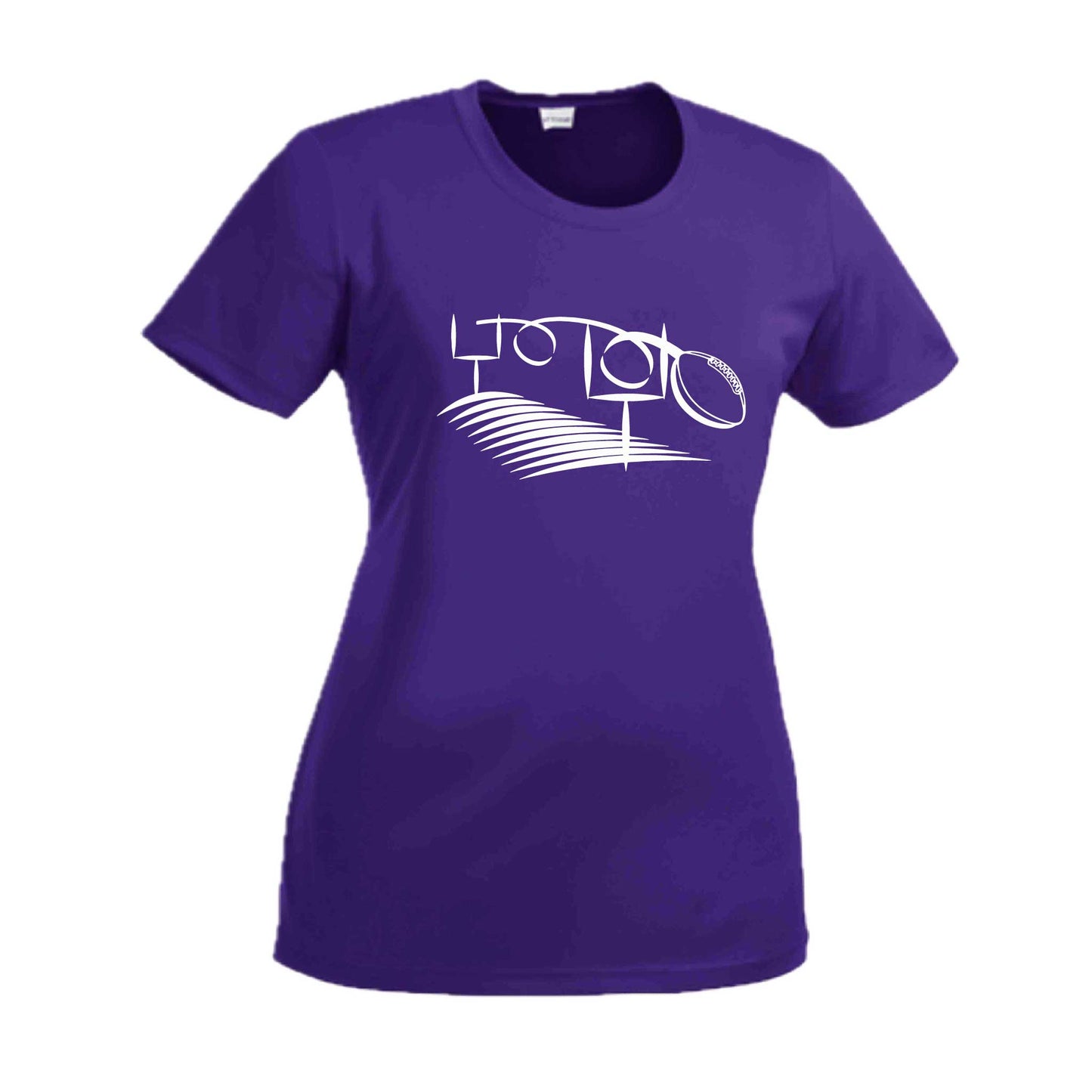 Football Field Goal | Women’s Short Sleeve Crewneck Football T-Shirts | 100% Polyester