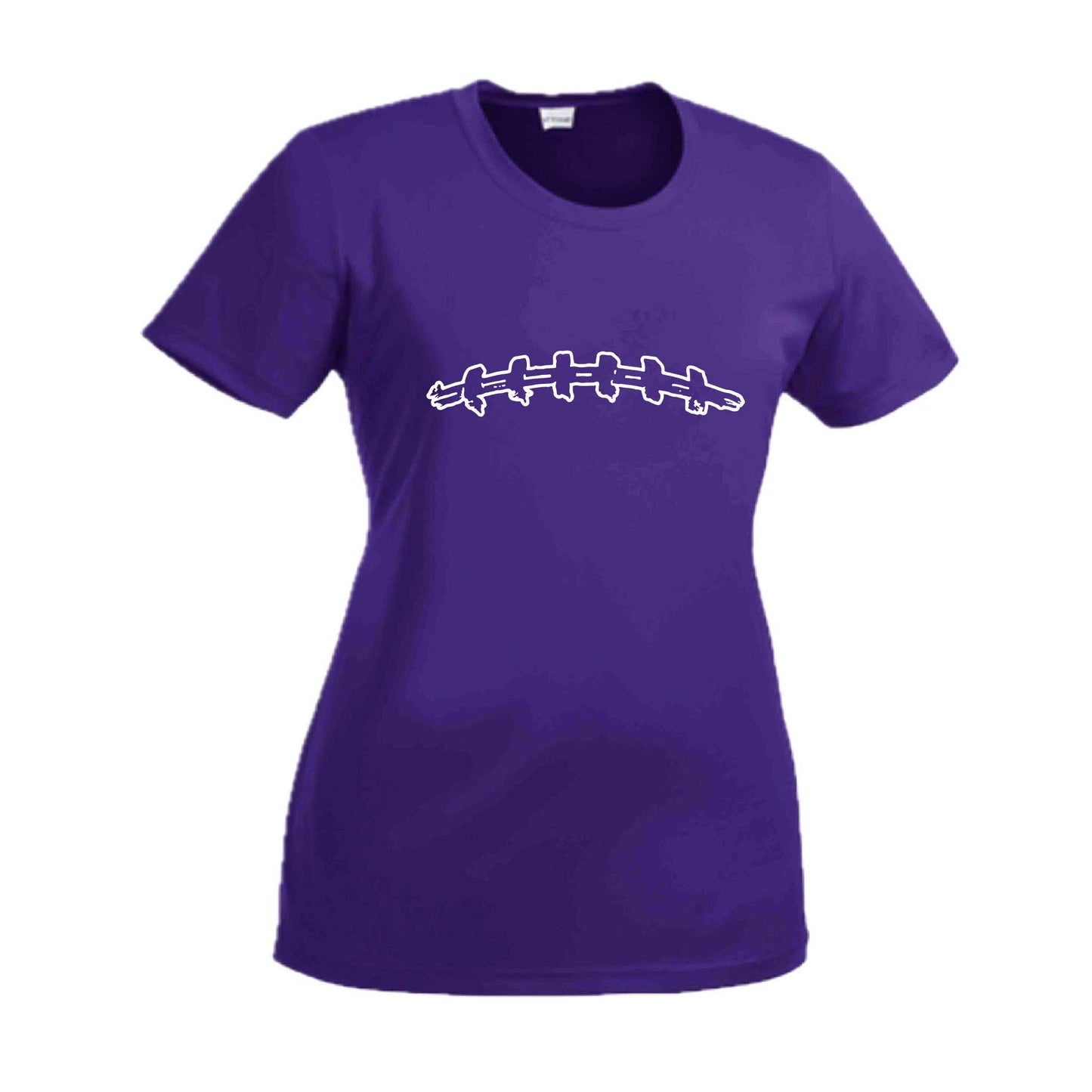 Football Laces | Women’s Short Sleeve Crewneck Football T-Shirts | 100% Polyester
