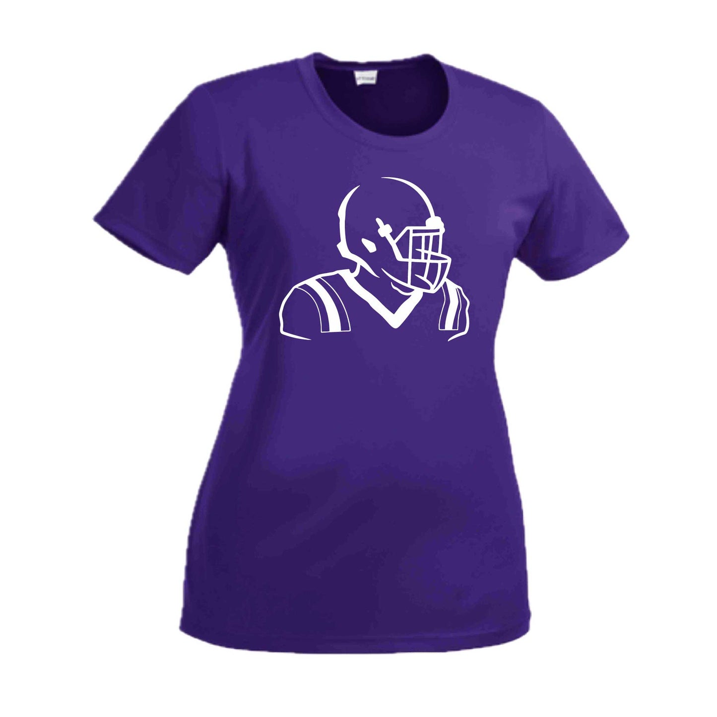 Football Player | Women’s Short Sleeve Crewneck Football T-Shirts | 100% Polyester